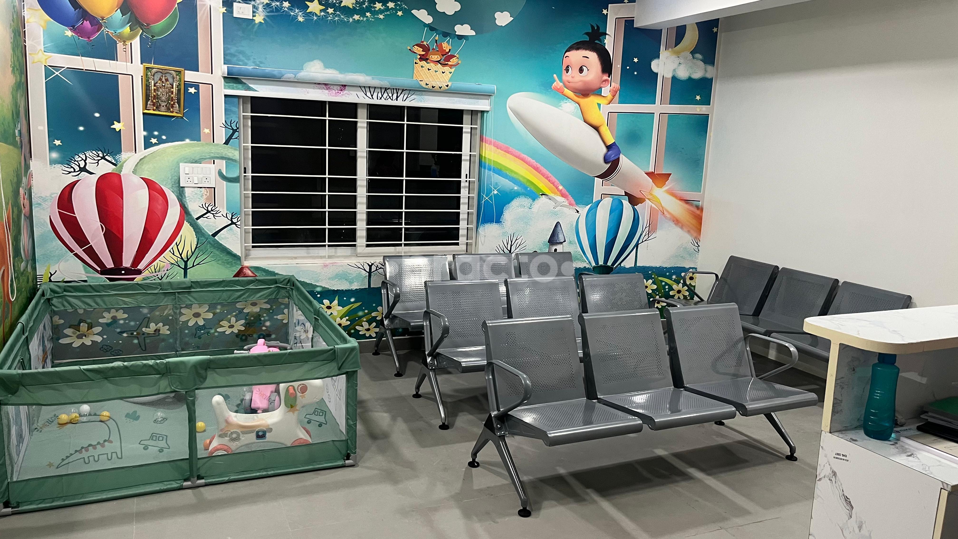 Waiting Area at Venkat Child & Neuro Clinic Mythri Nagar-Madeenaguda Hyderabad