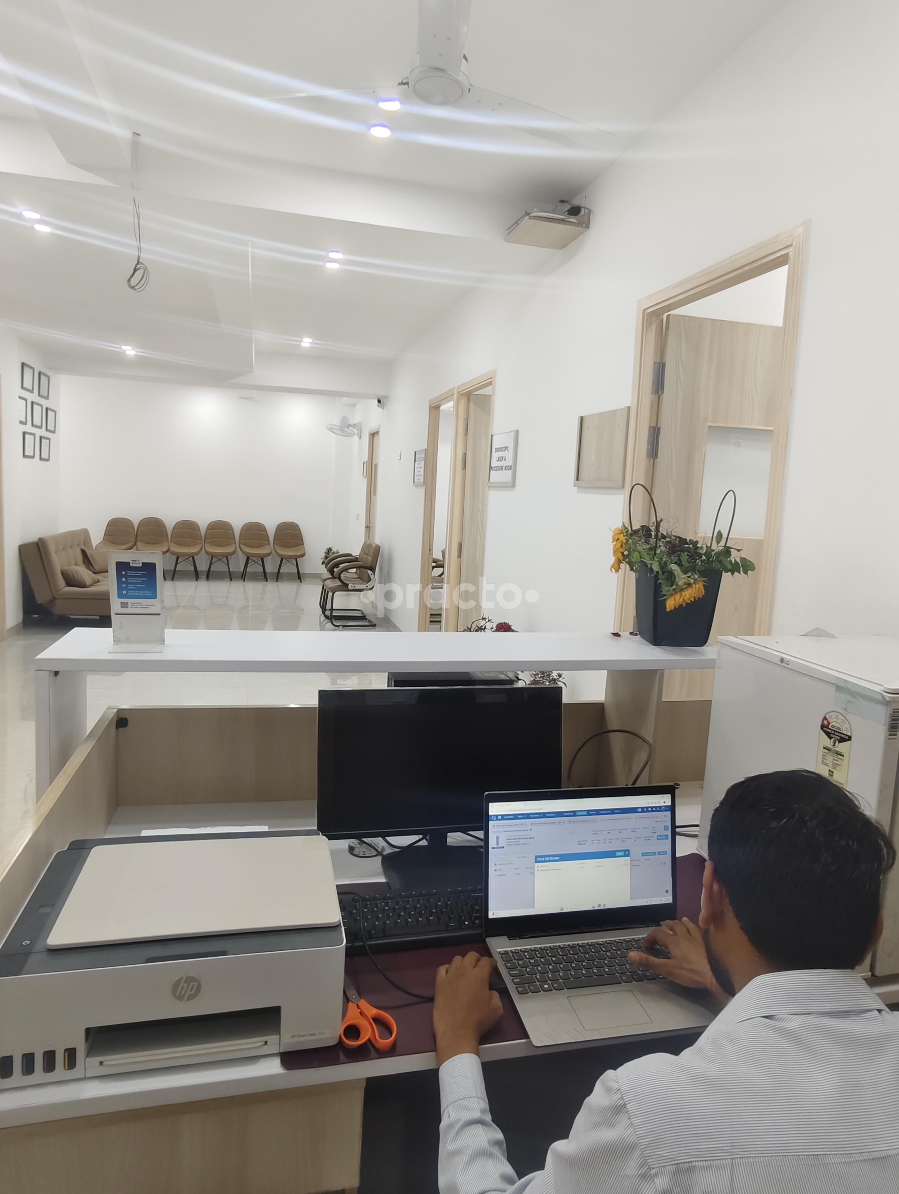 Reception Area at CENTACARE Sector 99 Noida