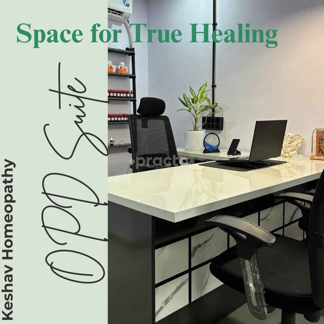 Consultation Room at Keshav Homeopathy Katargam Surat