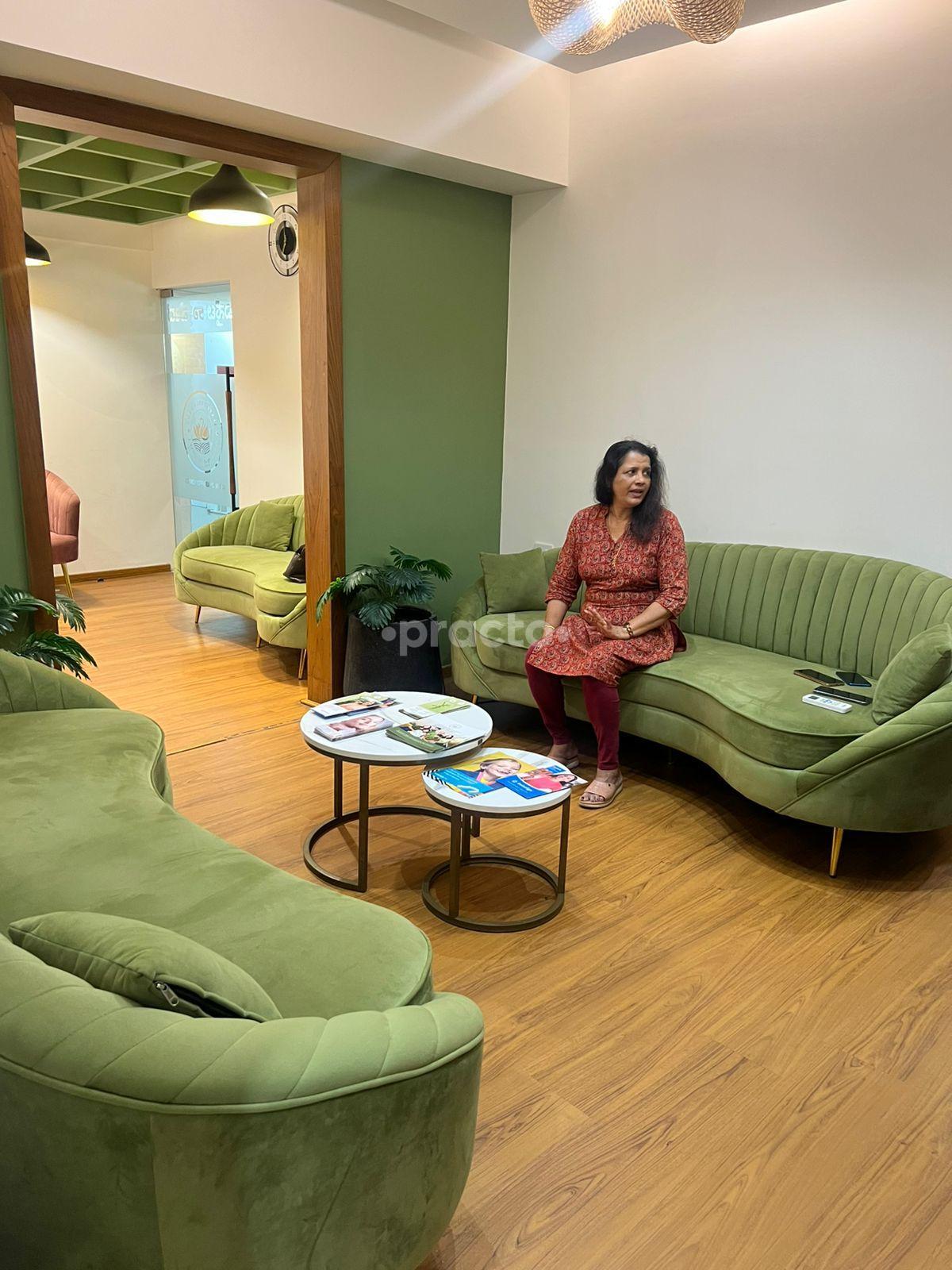 Reception Area at Charma By Dr Navya Kalyan Nagar Bangalore