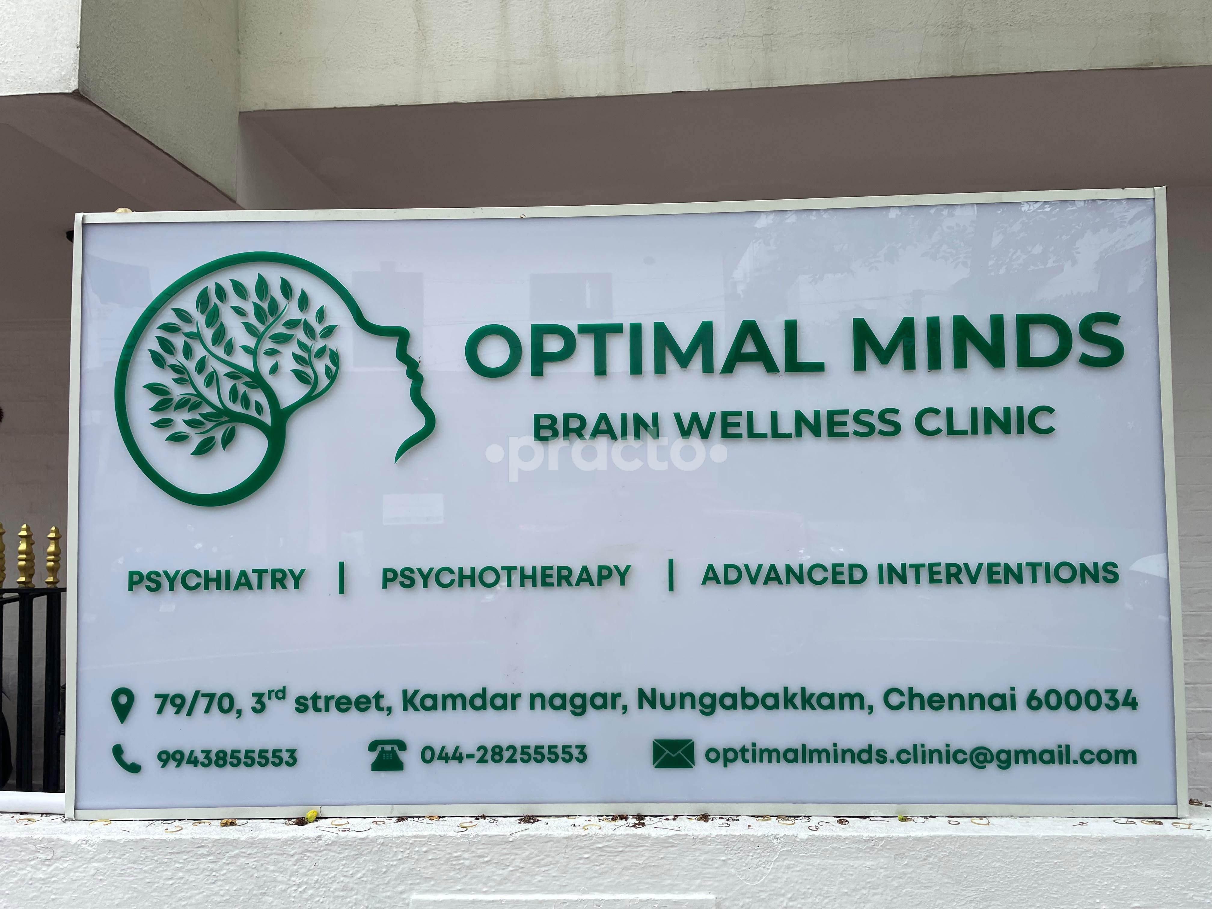 Optimal Minds Brain Wellness Clinic Nungambakkam Chennai