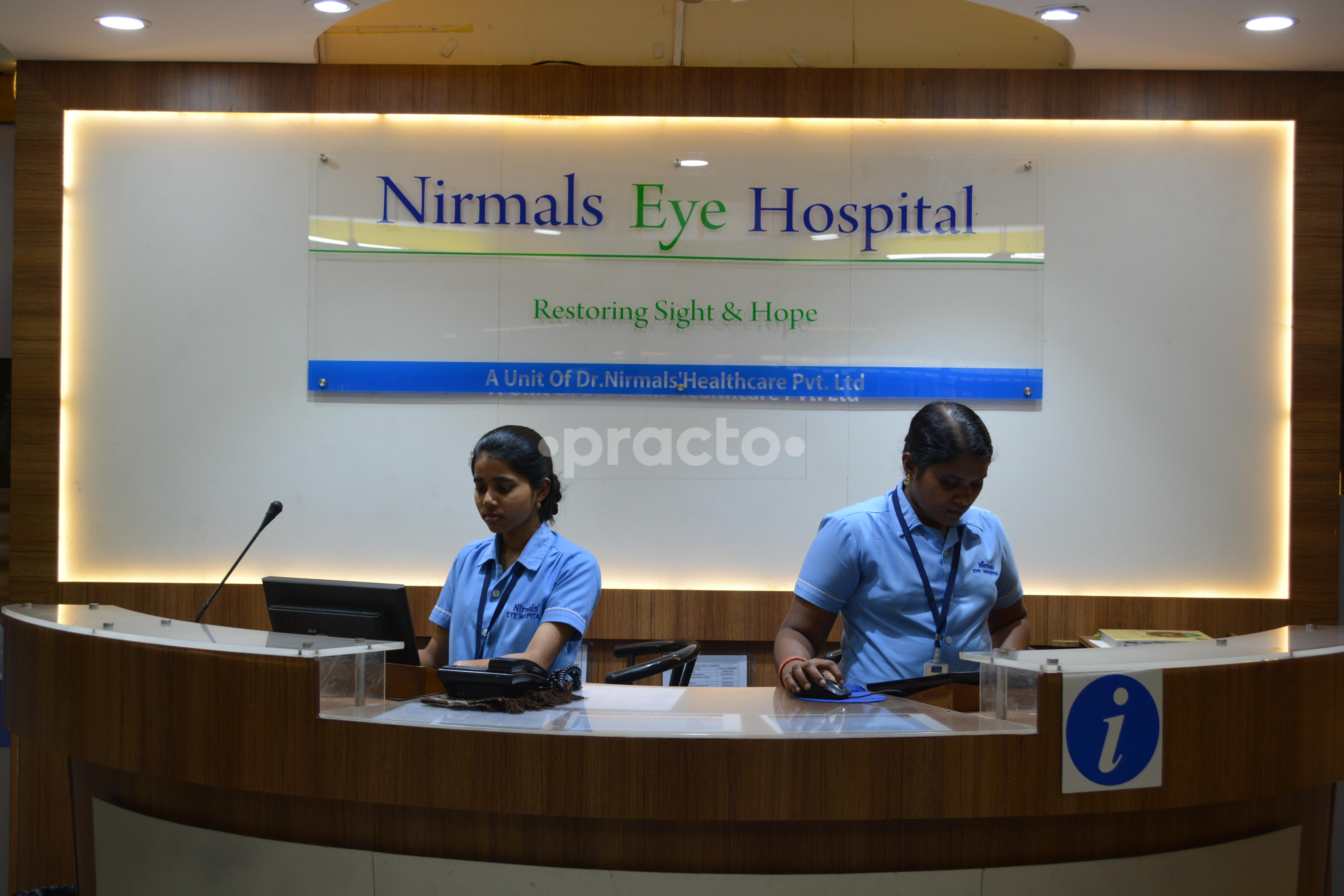 Reception at Nirmals' Eye Hospital Tambaram West Chennai