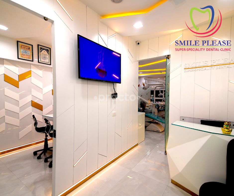 Reception Area at Smiile Please Dental Clinic Vashi Navi Mumbai