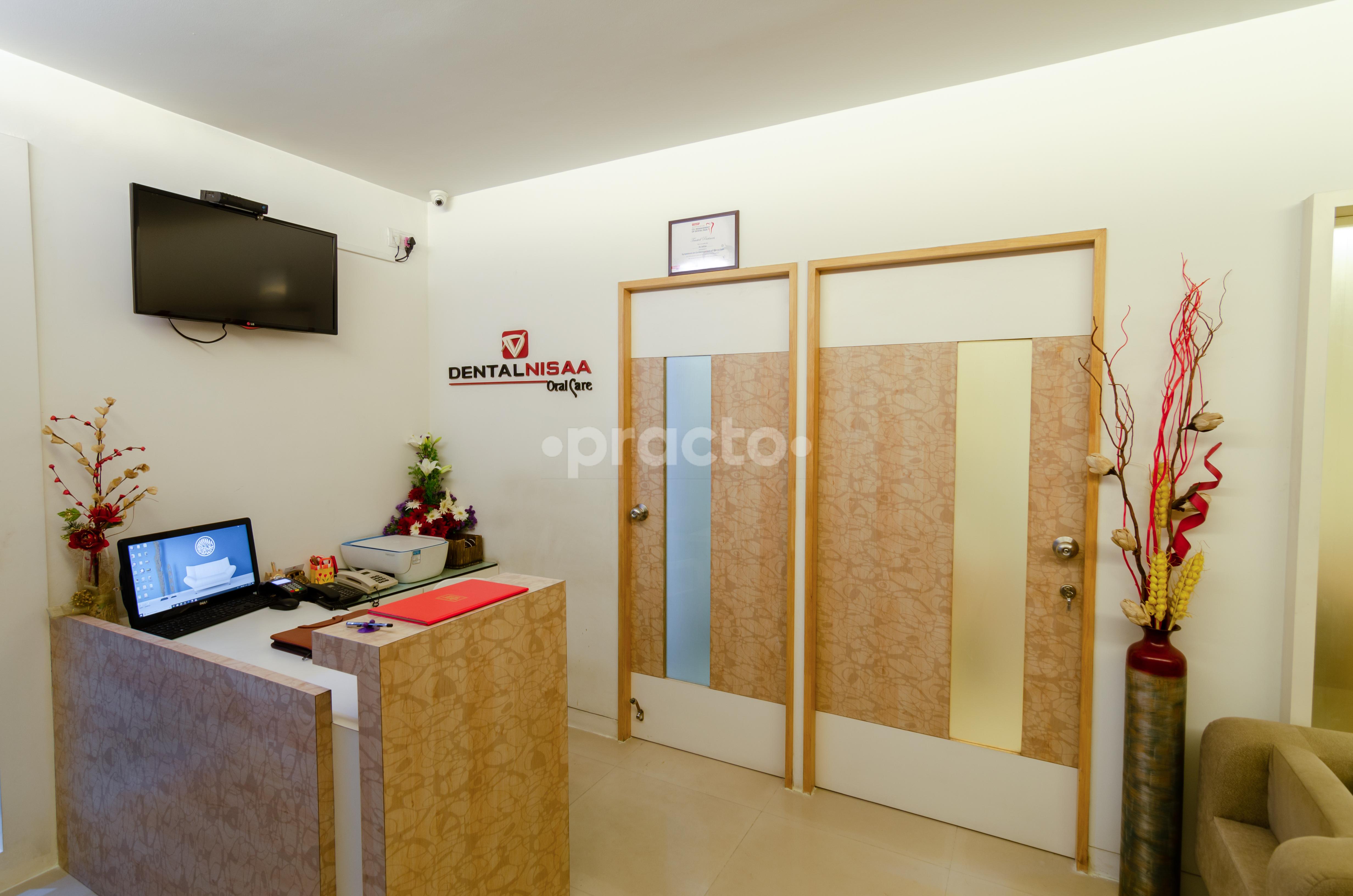 Reception at DentalNisaa Kumaraswamy Layout Bangalore