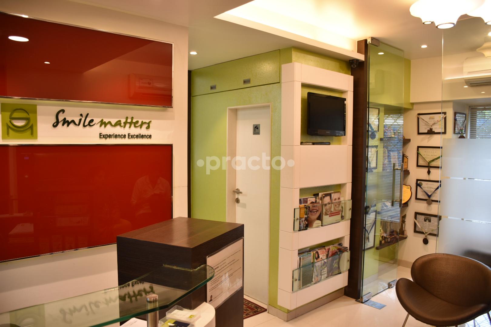 Reception Area at Smile Matters Bandra West Mumbai