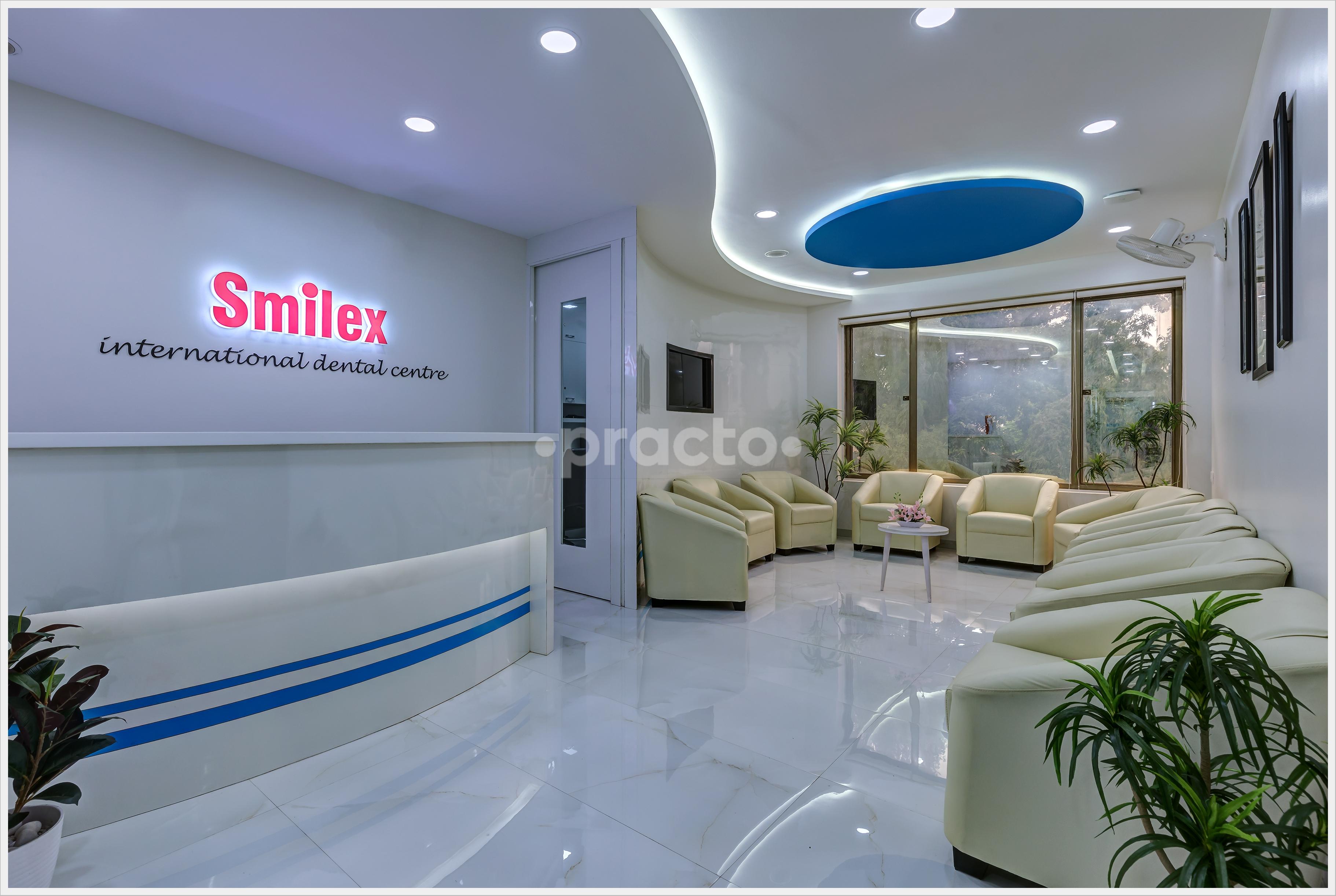 Reception Area at Smilex International Dental Centre Prabhat Road Pune