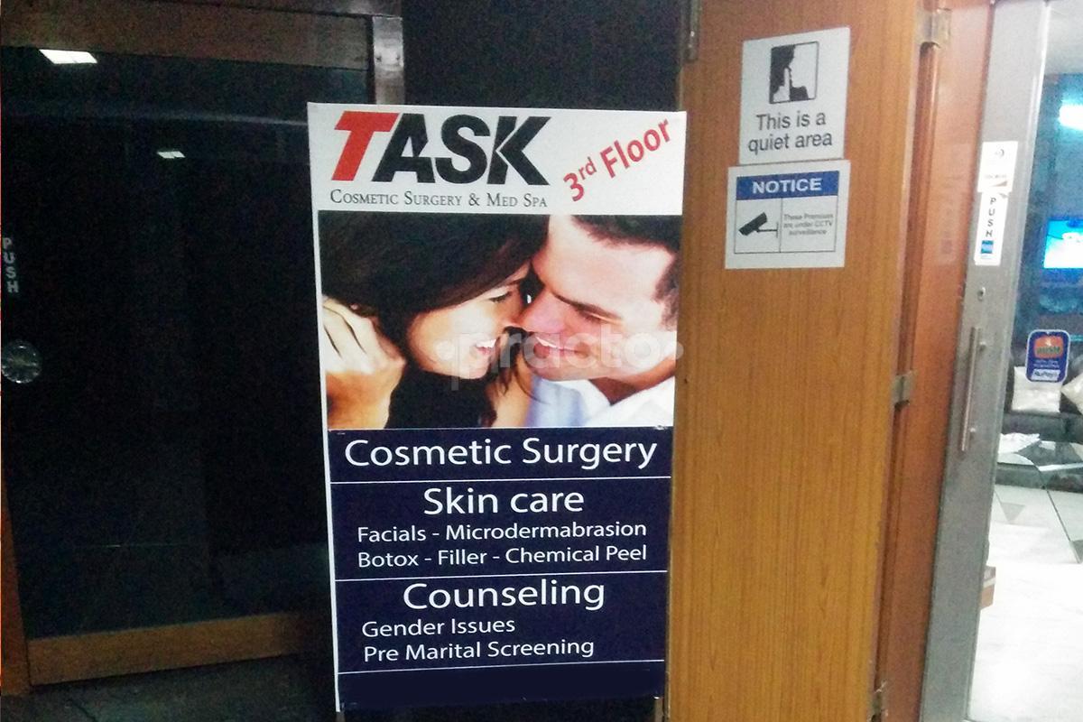 Entrance at TASK Cosmetic Surgery & Med Spa Banjara Hills Hyderabad