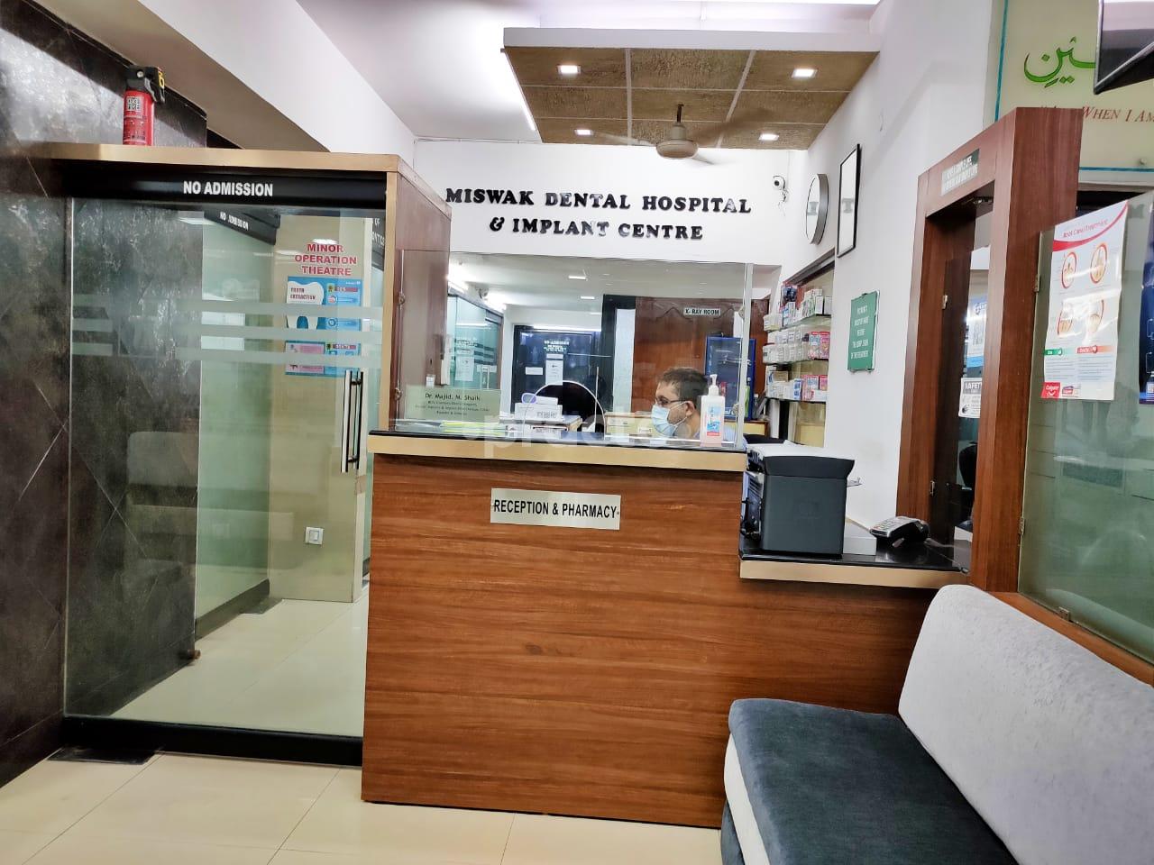 Reception Area at Miswak Dental Hospital & Implant Centre Masab Tank Hyderabad