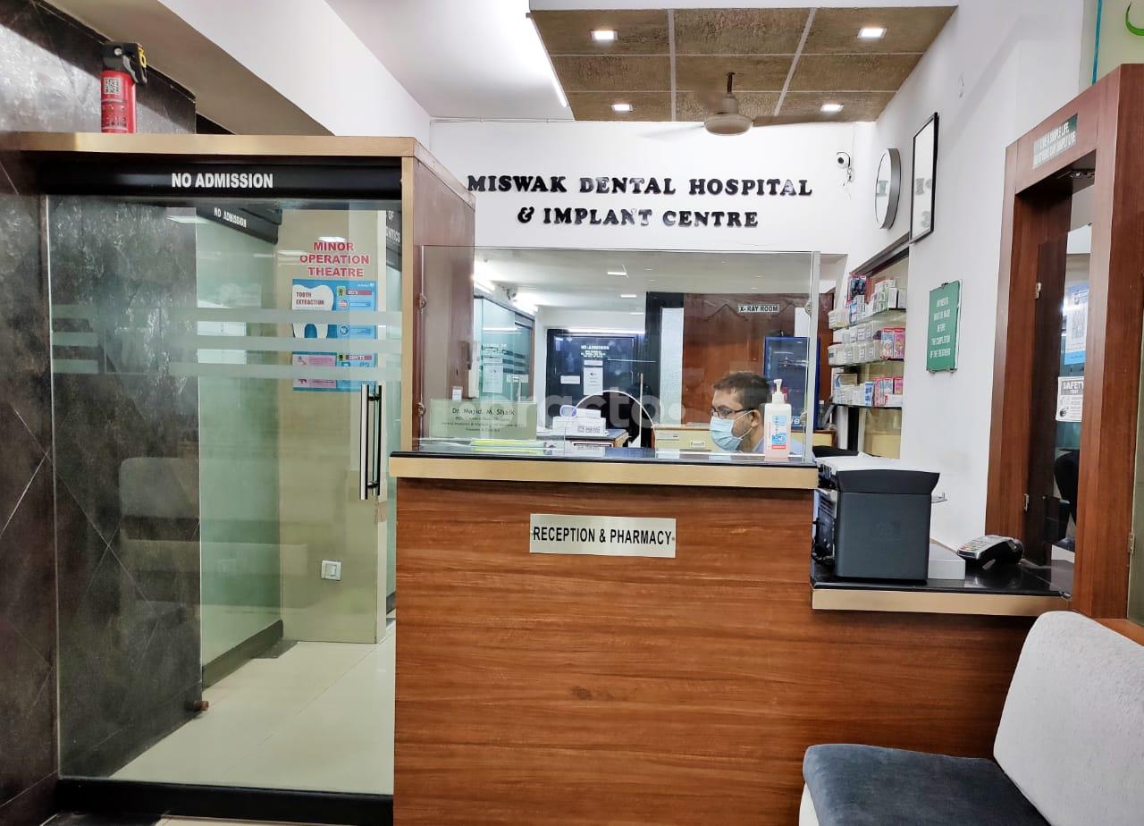 Reception Area at Miswak Dental Hospital & Implant Centre Masab Tank Hyderabad