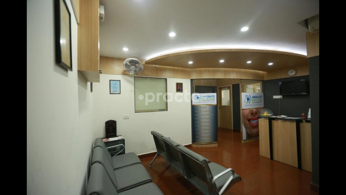 Reception Area at Absolute Dental Clinic & Facial Surgical Centre Nungambakkam Chennai
