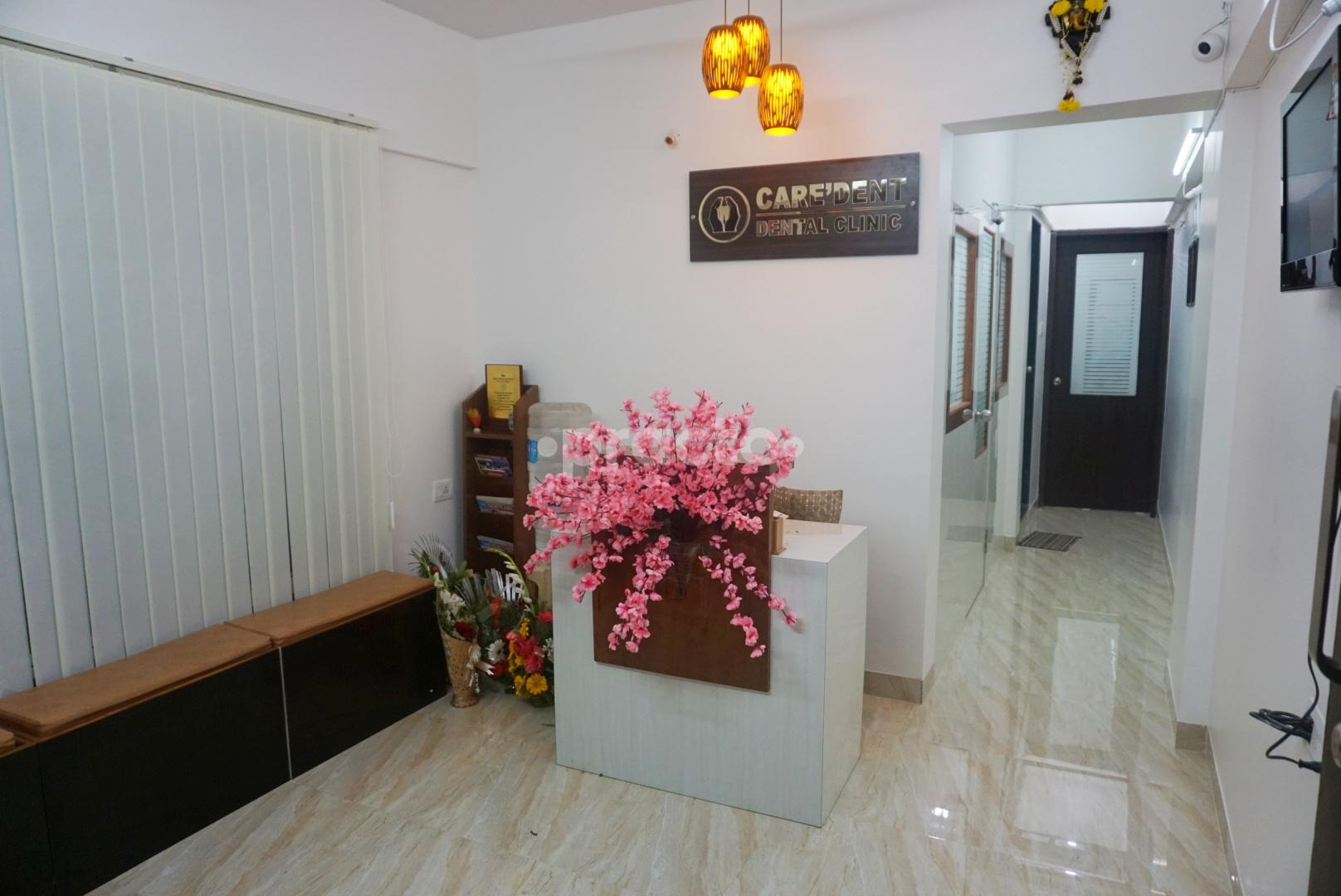 Reception Area at CARE'DENT MULTISPECIALITY DENTAL CLINIC Thergaon Pune