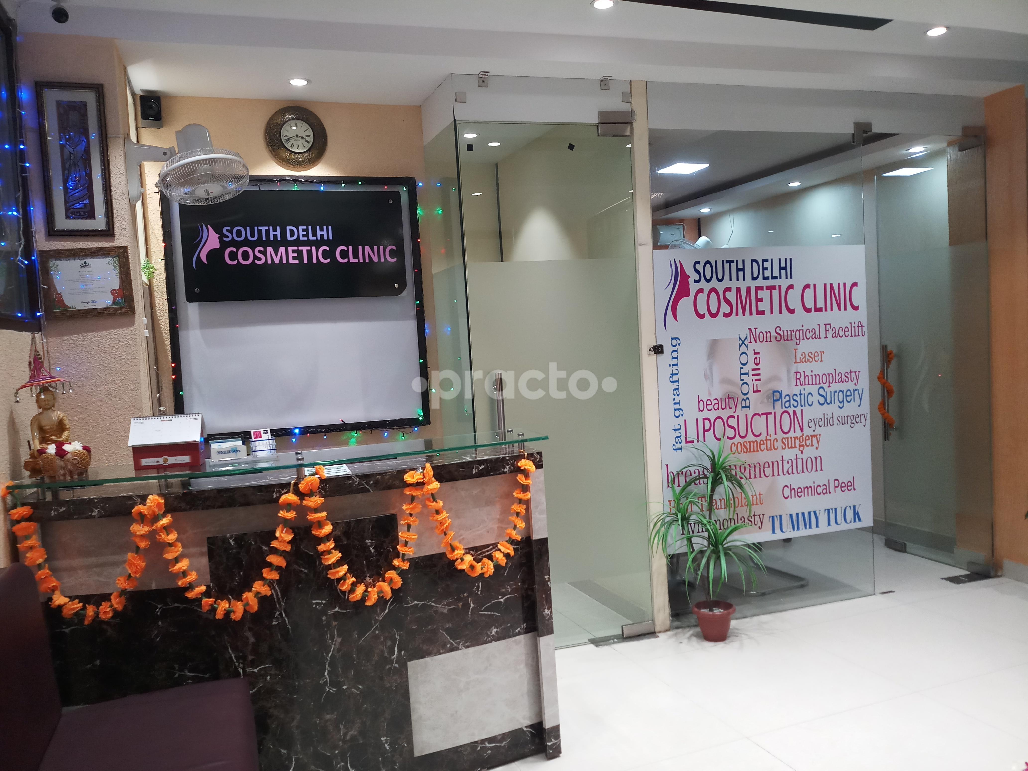 Reception Area at South Delhi Cosmetic Clinic CR Park Delhi