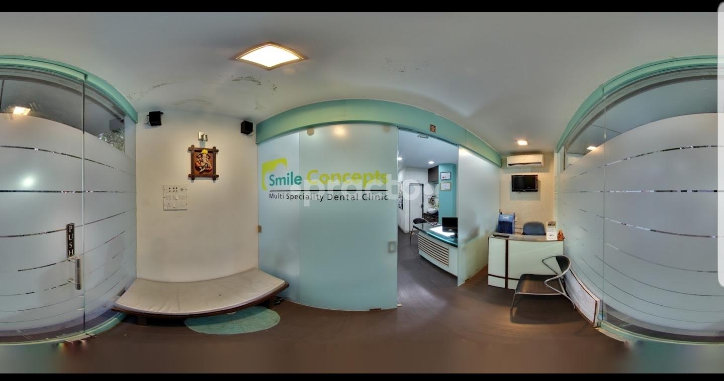 Reception Area at Smile Concepts Multi Speciality Dental Clinic Andheri West Mumbai
