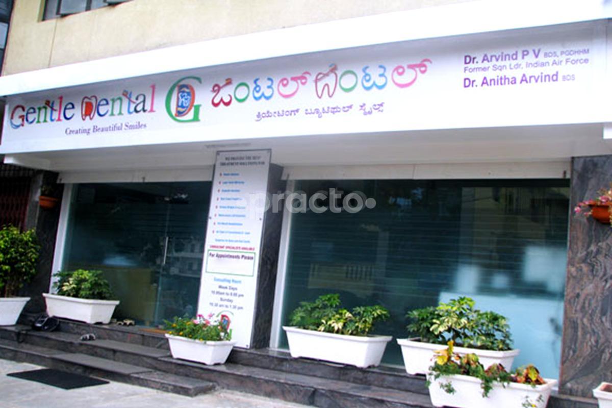 Entrance at Gentle Dental Clinic Chandra Layout Bangalore