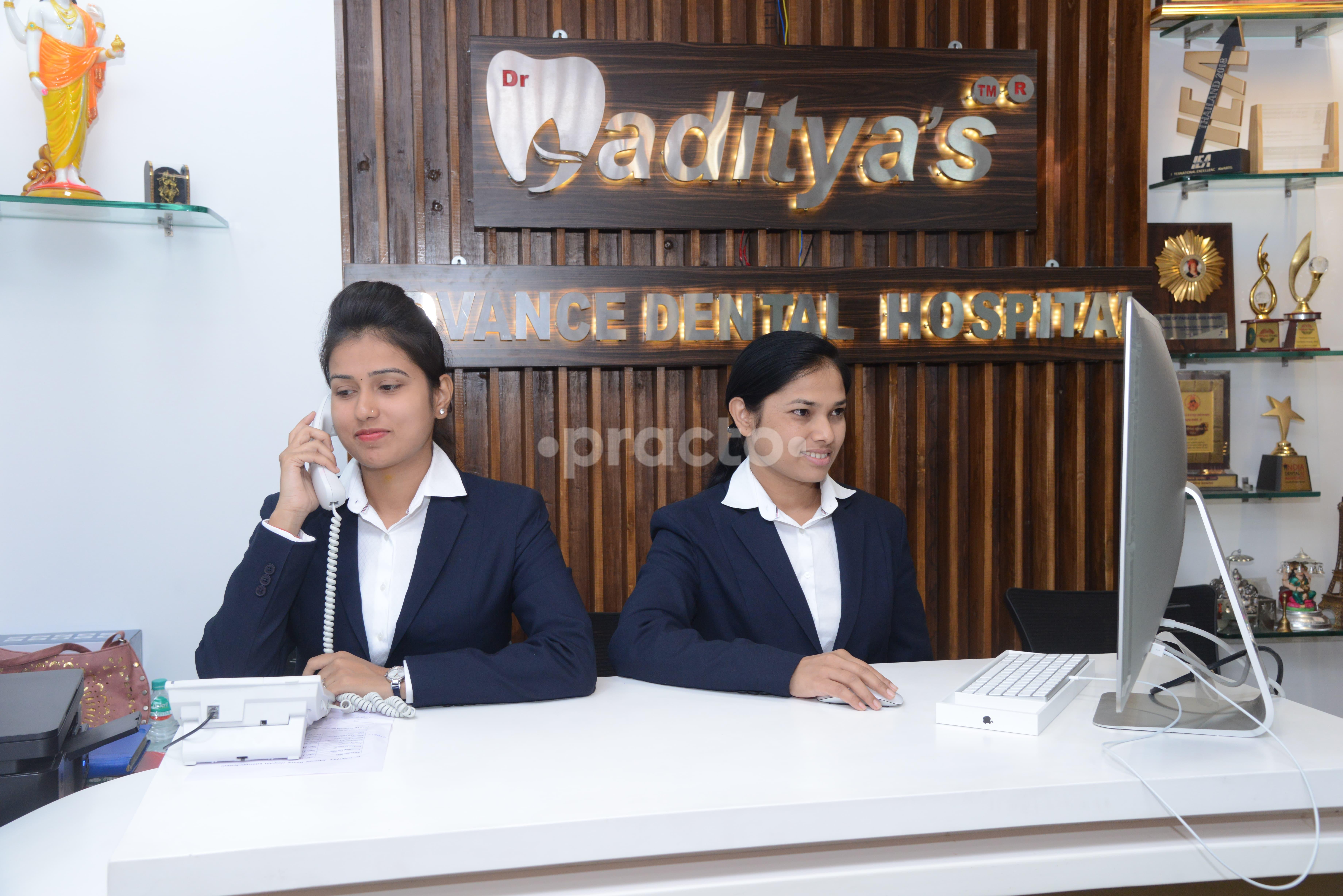 Reception at Dr.Aaditya's Advance Dental Hospital Sangvi Pune