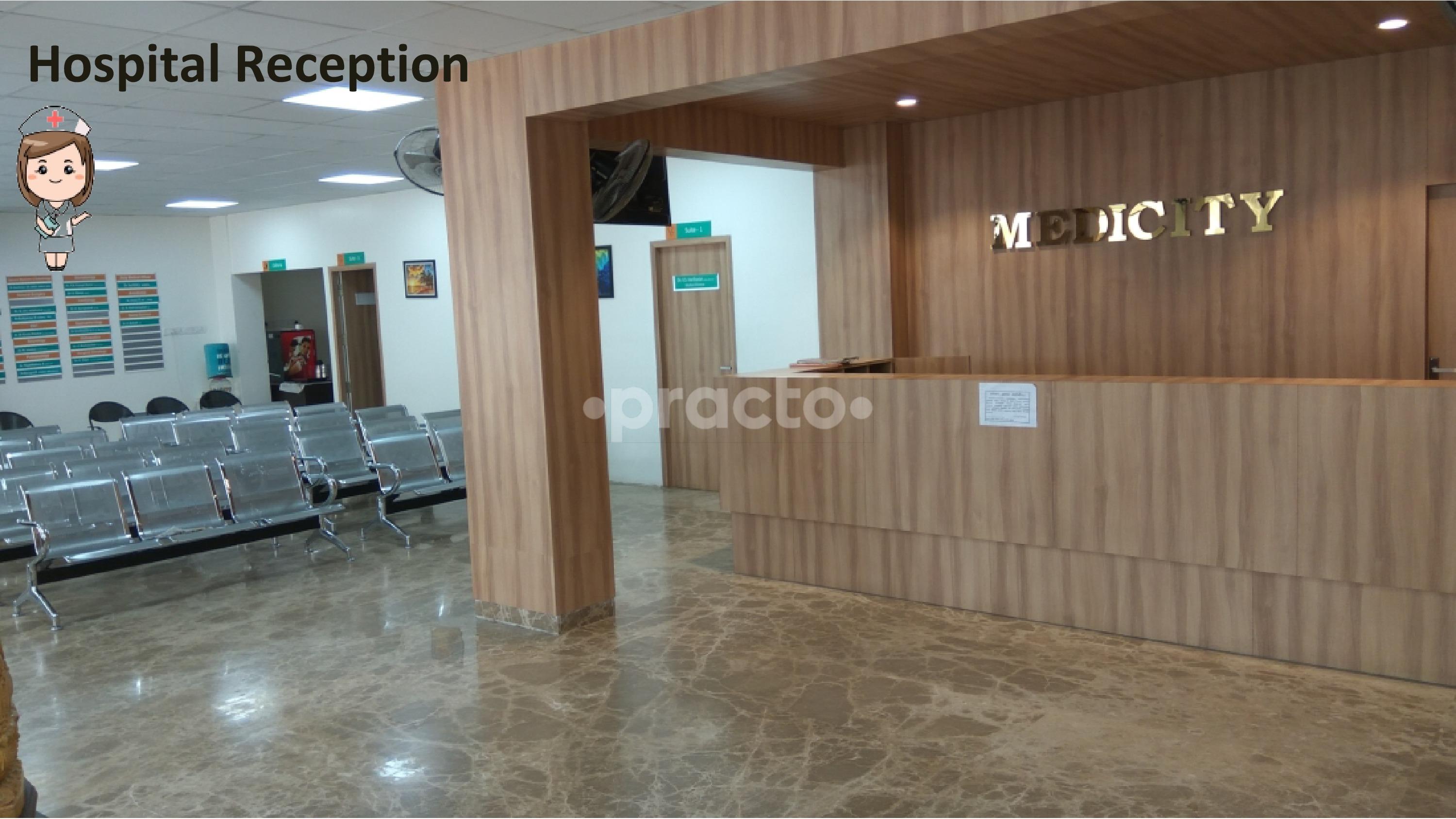 Reception at Medicity Multispeciality Hospital Selaiyur Chennai