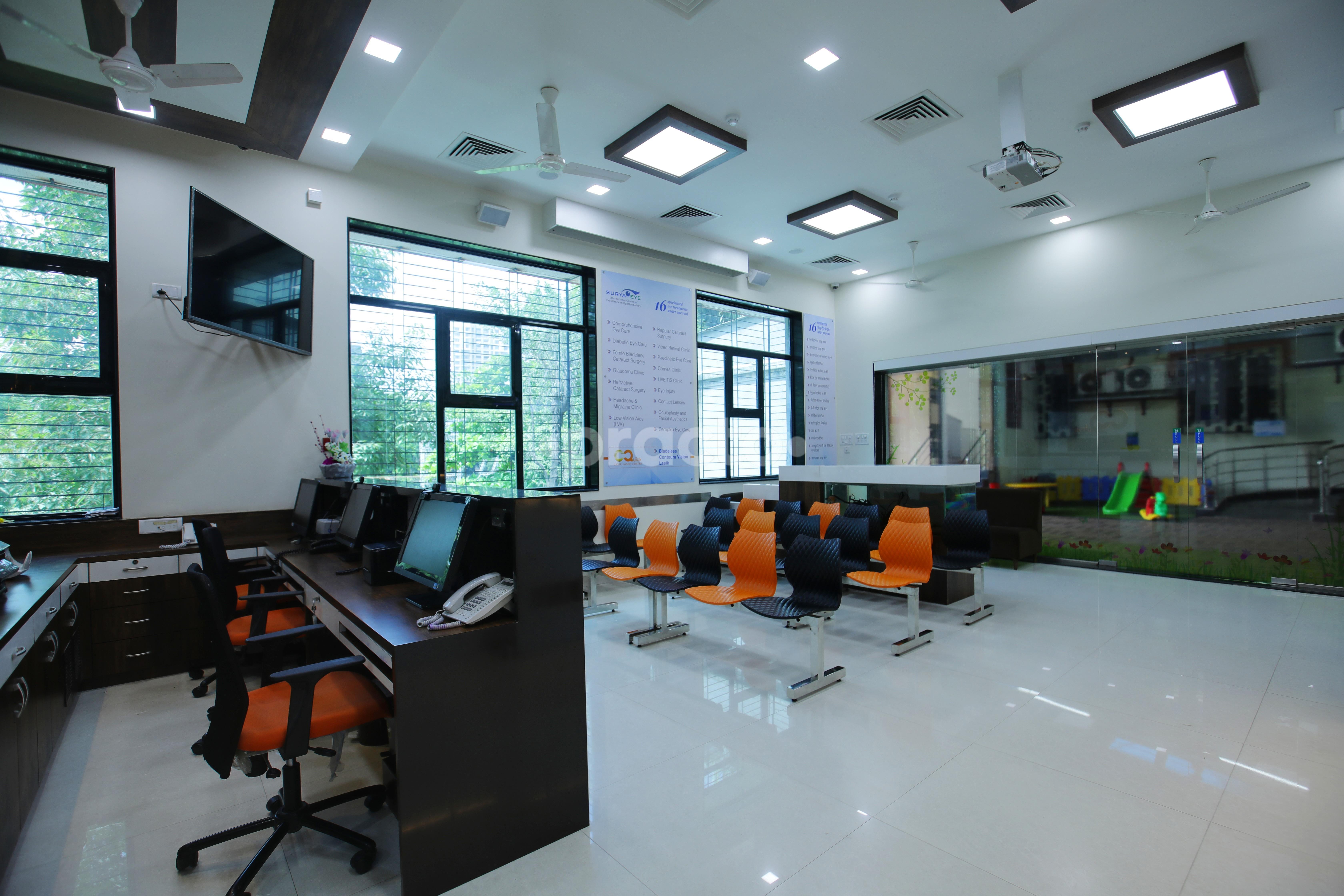 Waiting Area at Surya Eye Institute & Research Center Mulund West Mumbai
