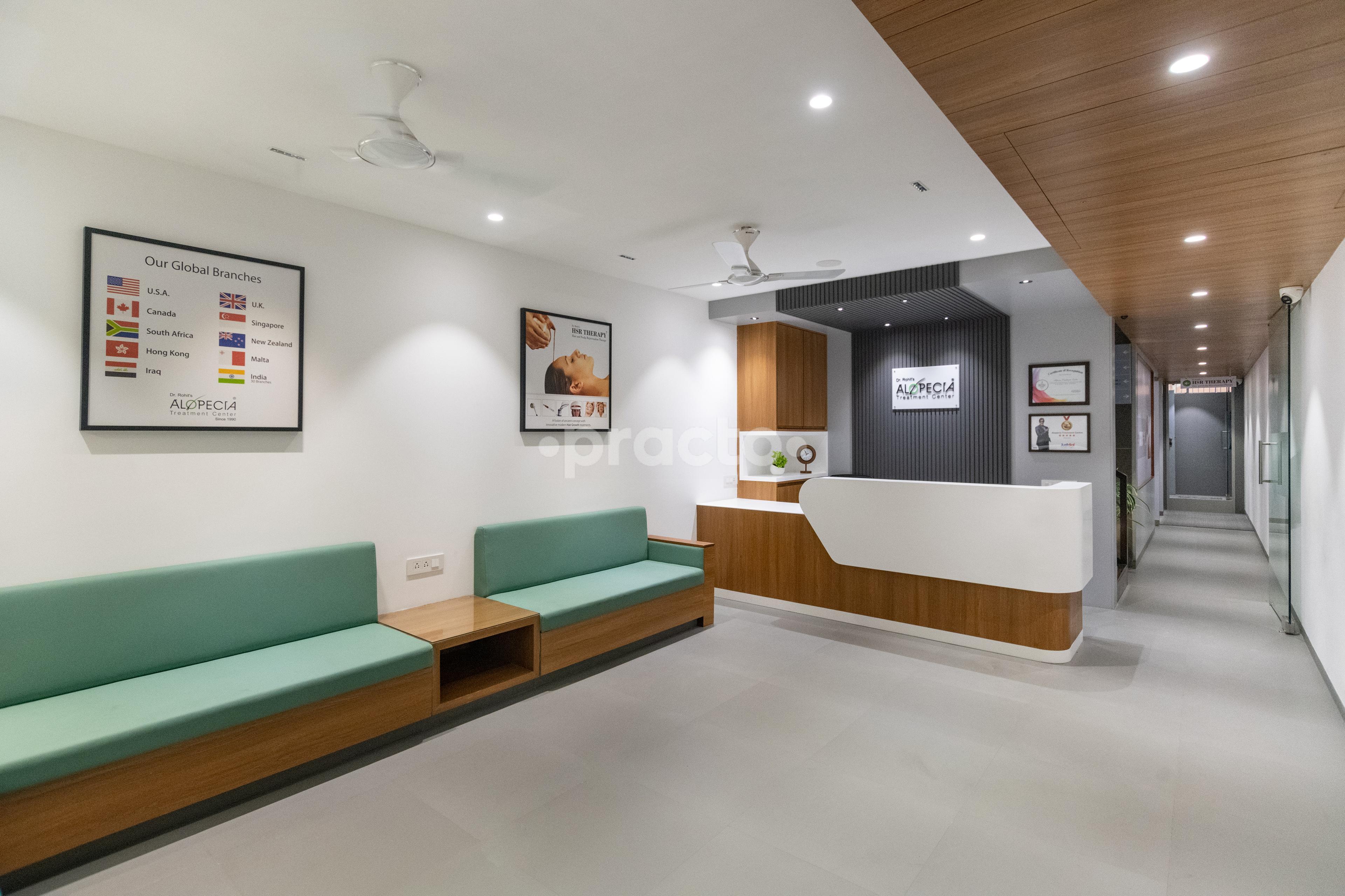 Reception Area at Alopecia Treatment Center Adajan Dn Surat
