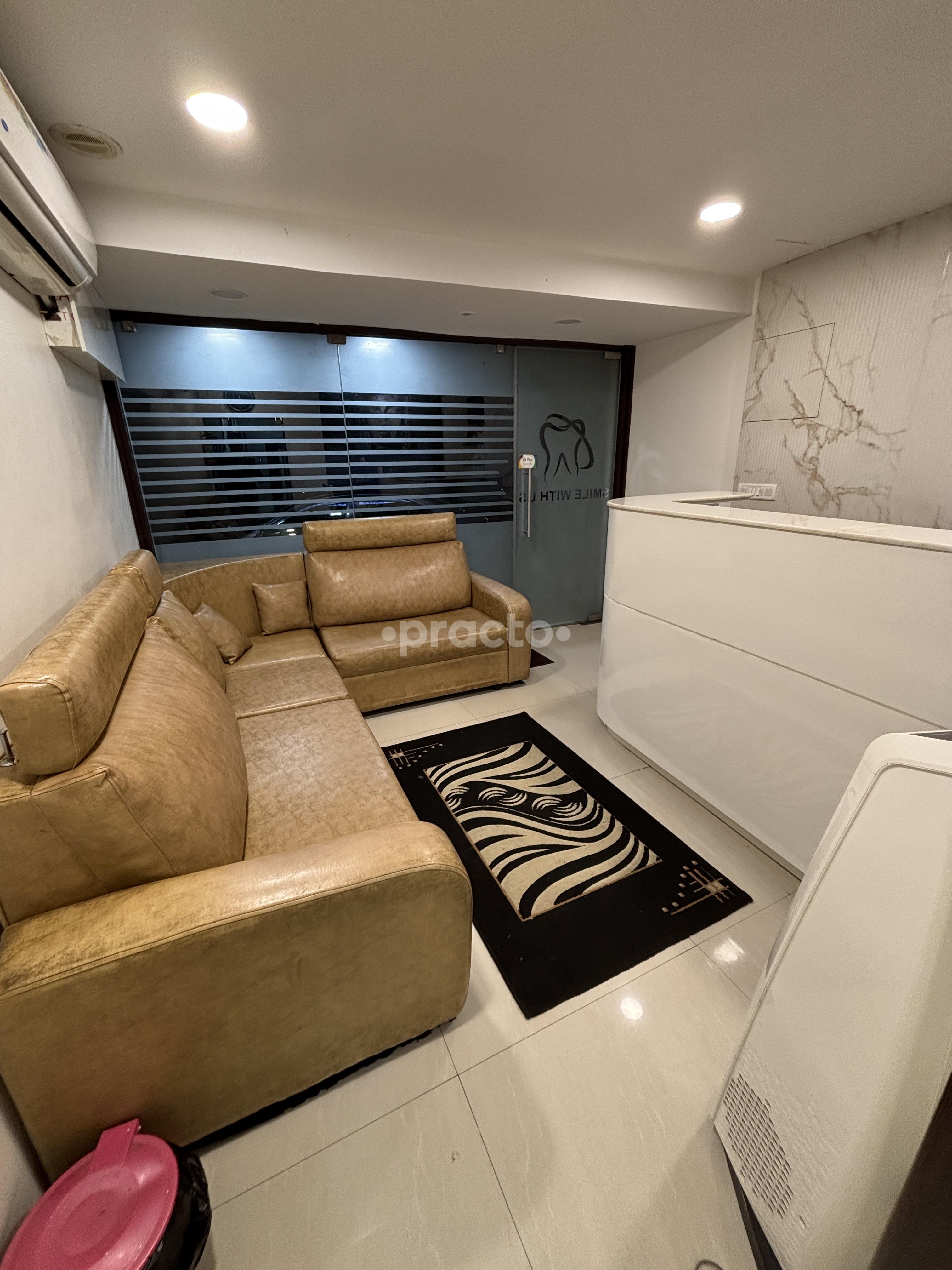 Reception Area at Smile with Us Kilpauk Chennai