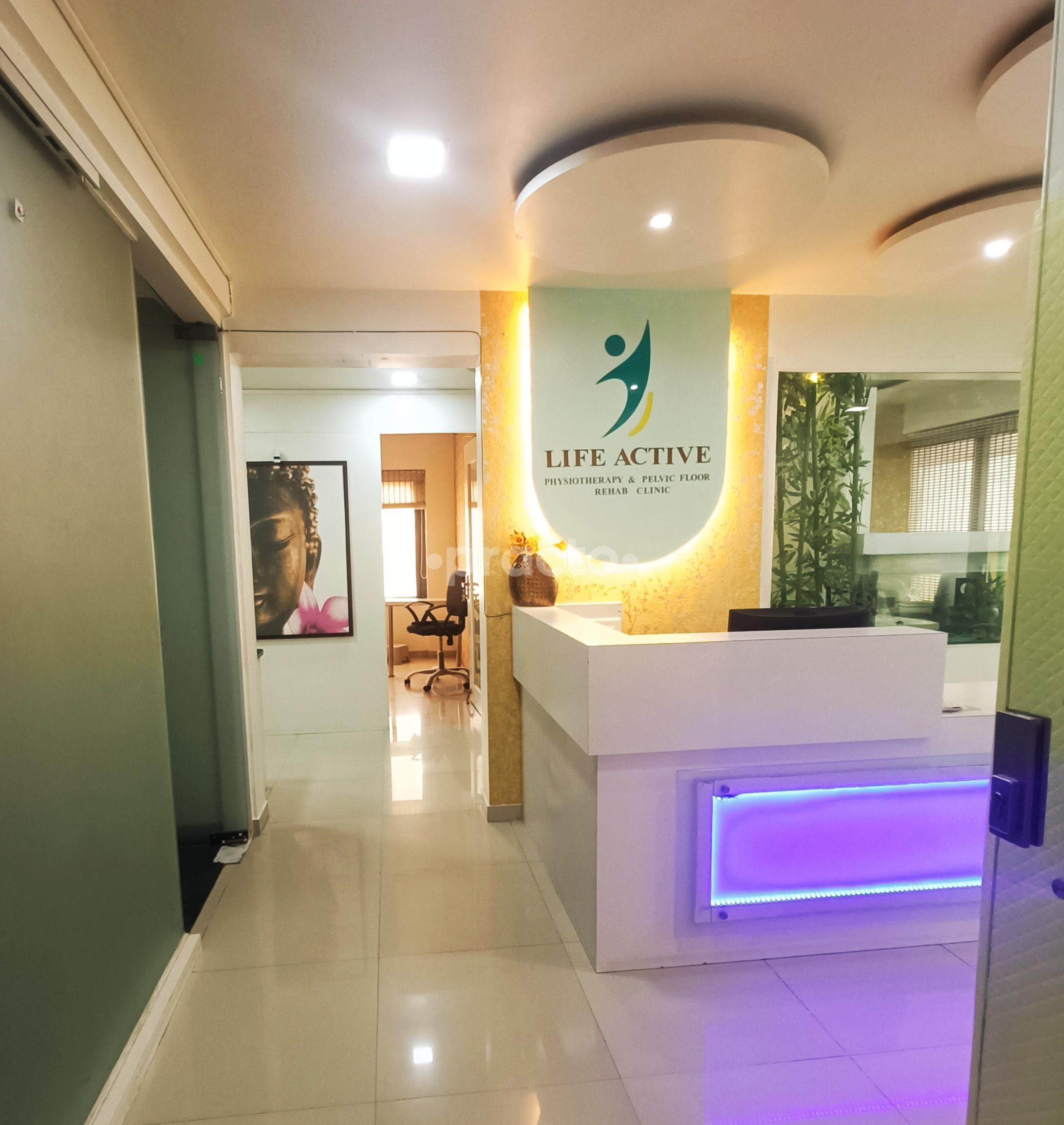 Reception Area at Life Active Physiotherapy Clinic Kharadi Pune