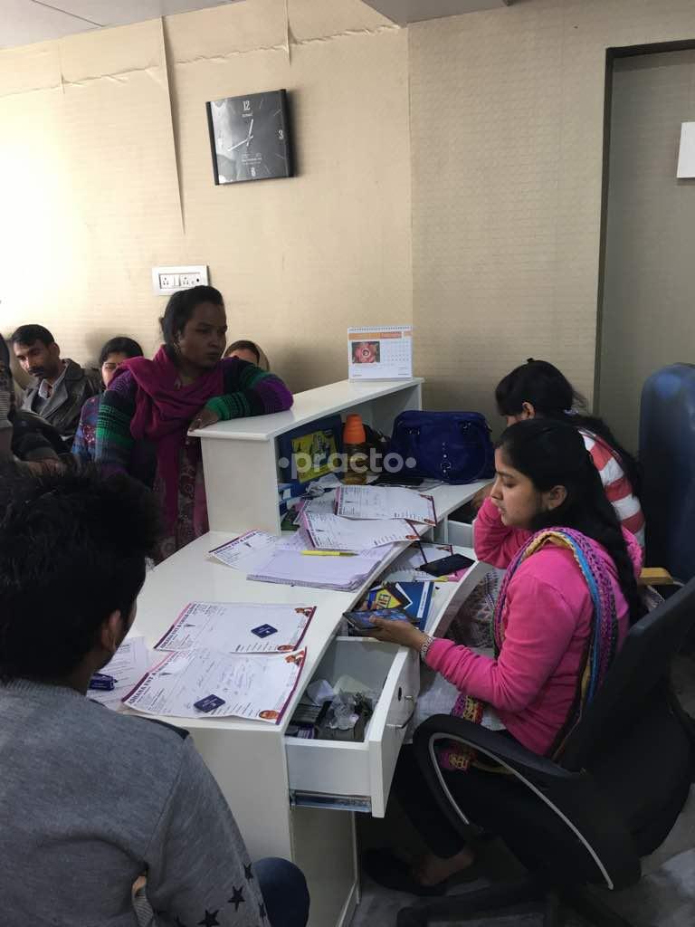 Reception at Dr. Rajeev Adhana's ENT Clinic Karawal Nagar Delhi