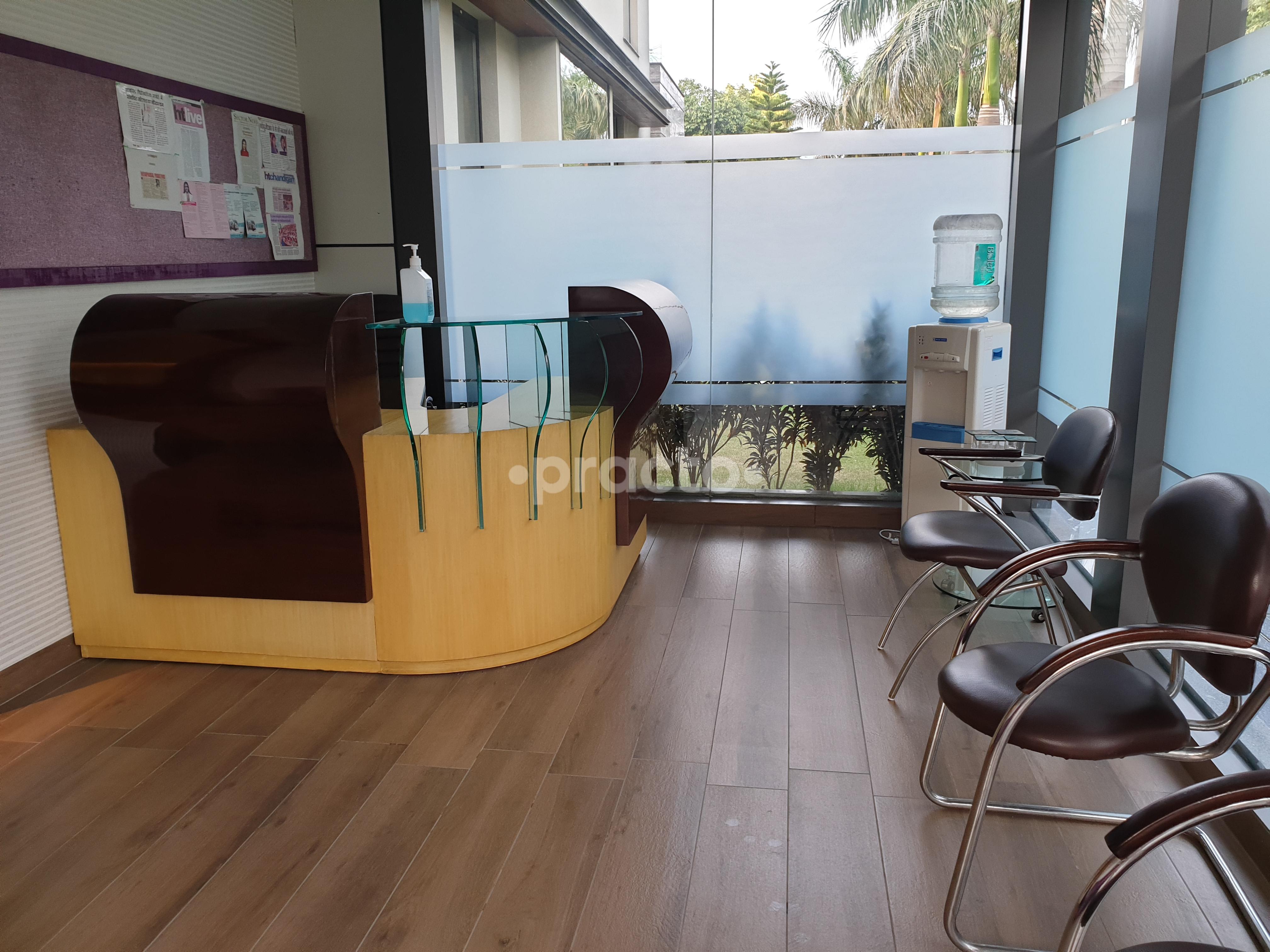 Reception Area at Gynae Care And Cure Clinic Sector 27 Chandigarh