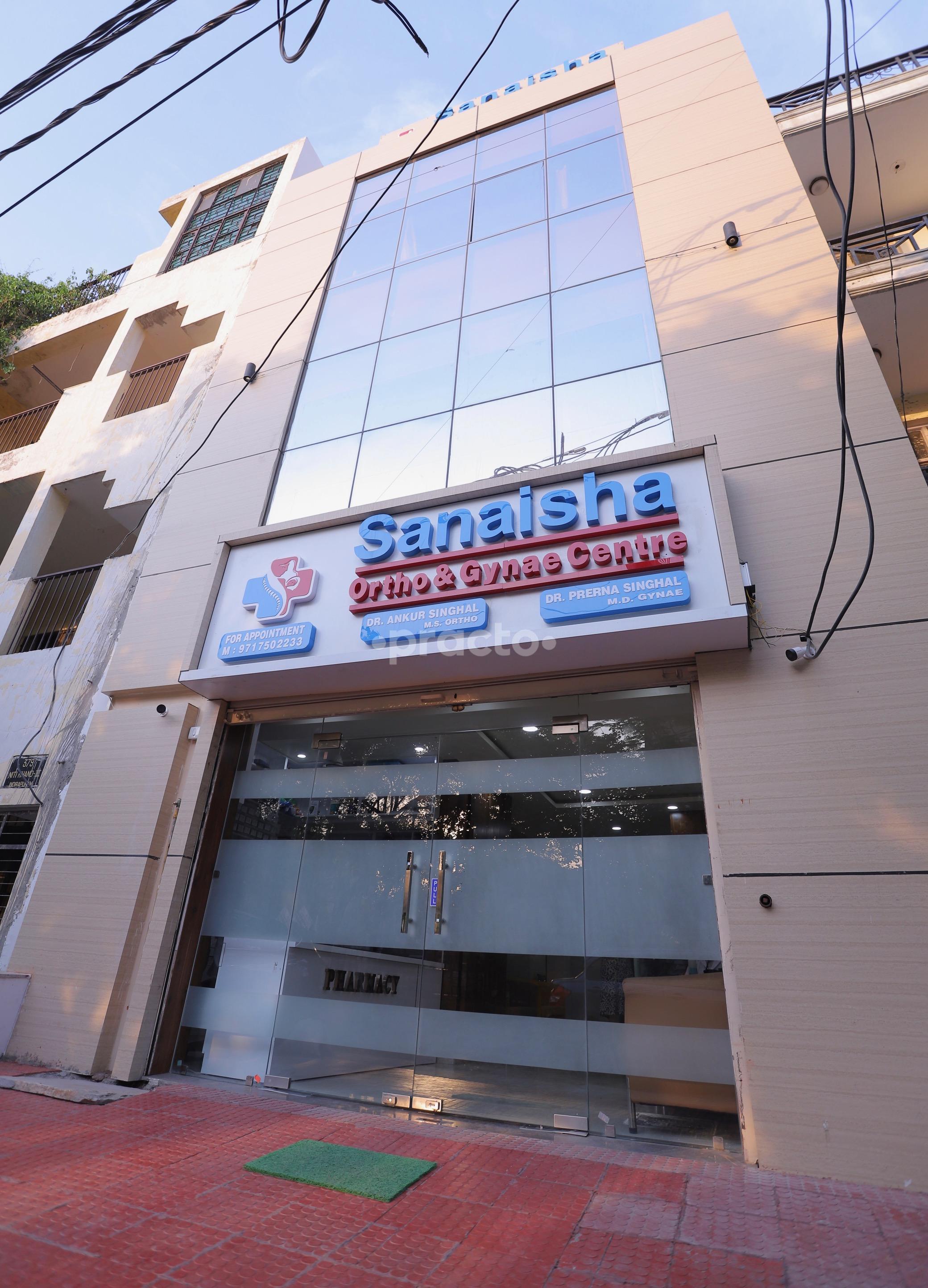 Establishment board at Sanaisha Ortho And Gynae Centre Indirapuram Ghaziabad