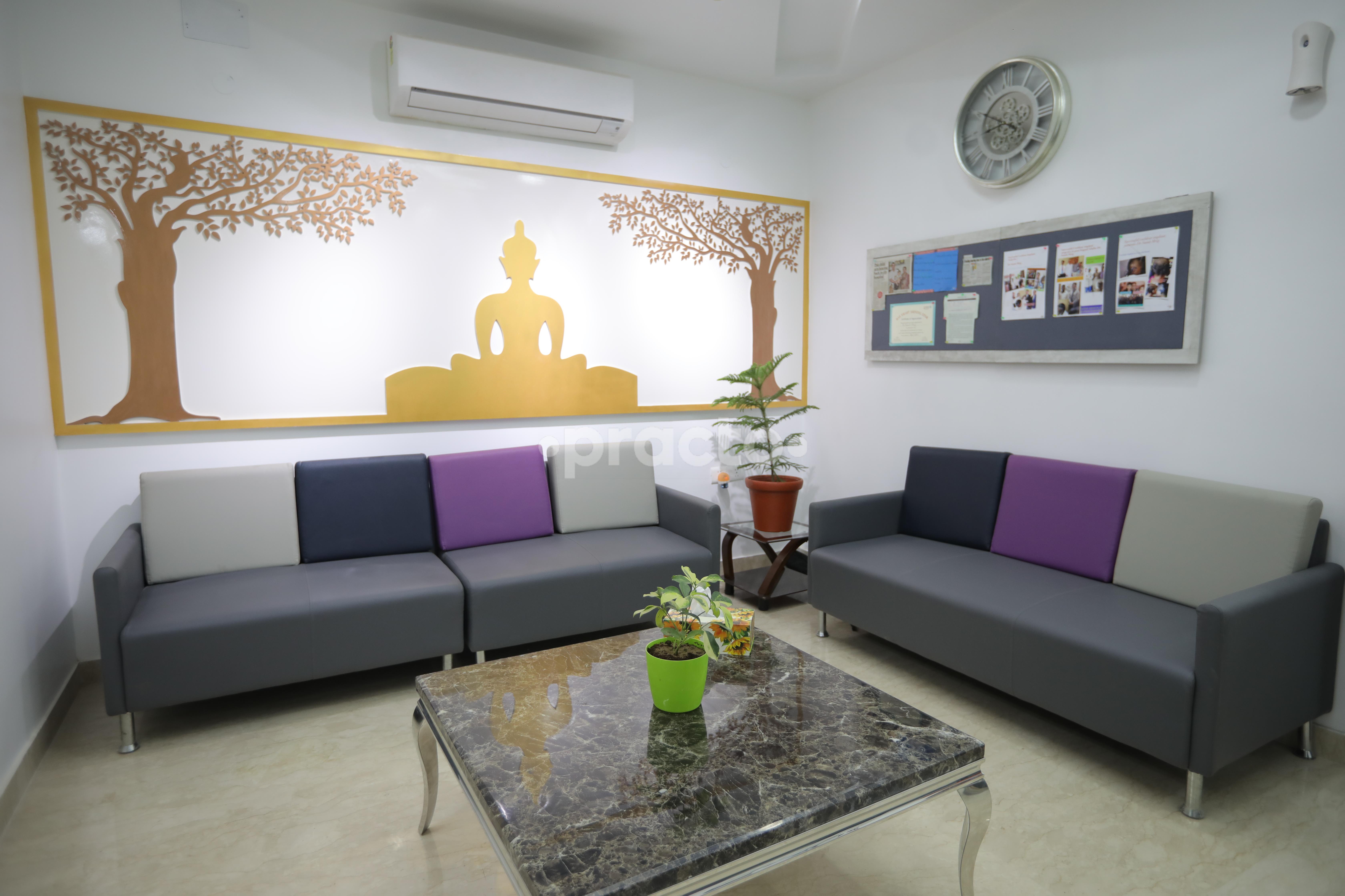 Waiting Area at Dr Sumit Mrig's  Sankalp ENT & Cochlear Implant Centre Dwarka Delhi