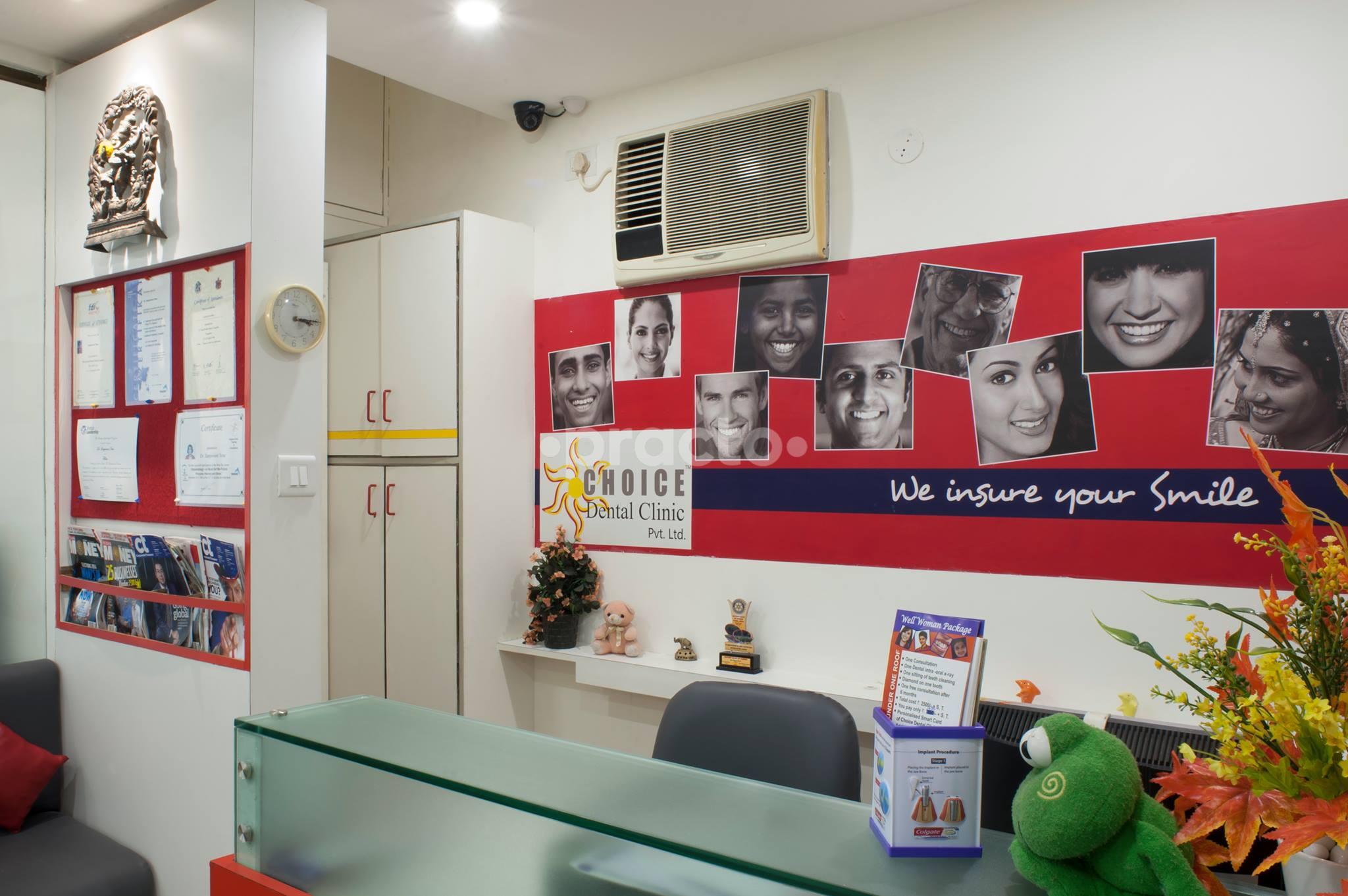 Reception at Choice Dental Clinic Aundh Pune