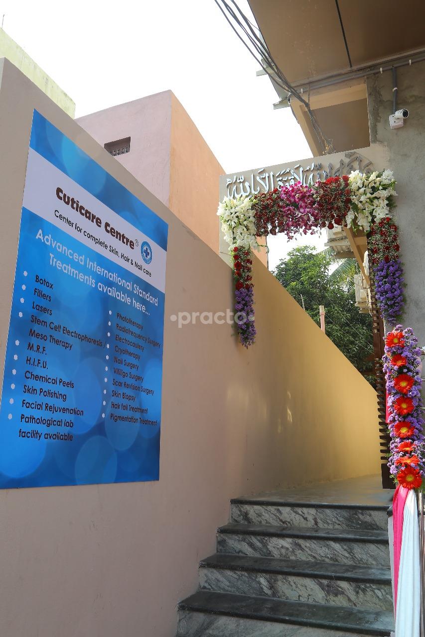 Entrance at Dr Mubashir's Cuticare Centre Tolichowki Hyderabad