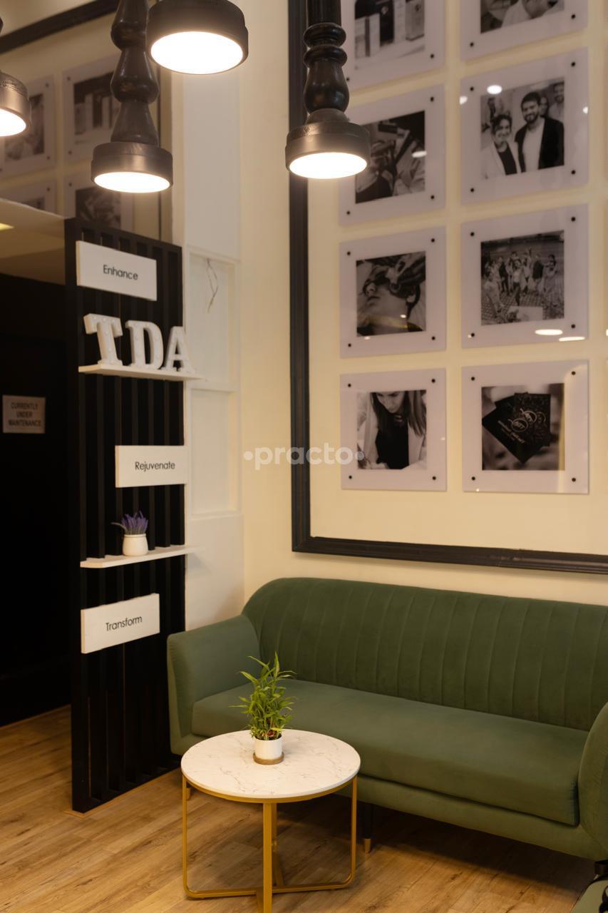 Reception Area at The Daily Aesthetics	Clinic Kalyani Nagar Pune