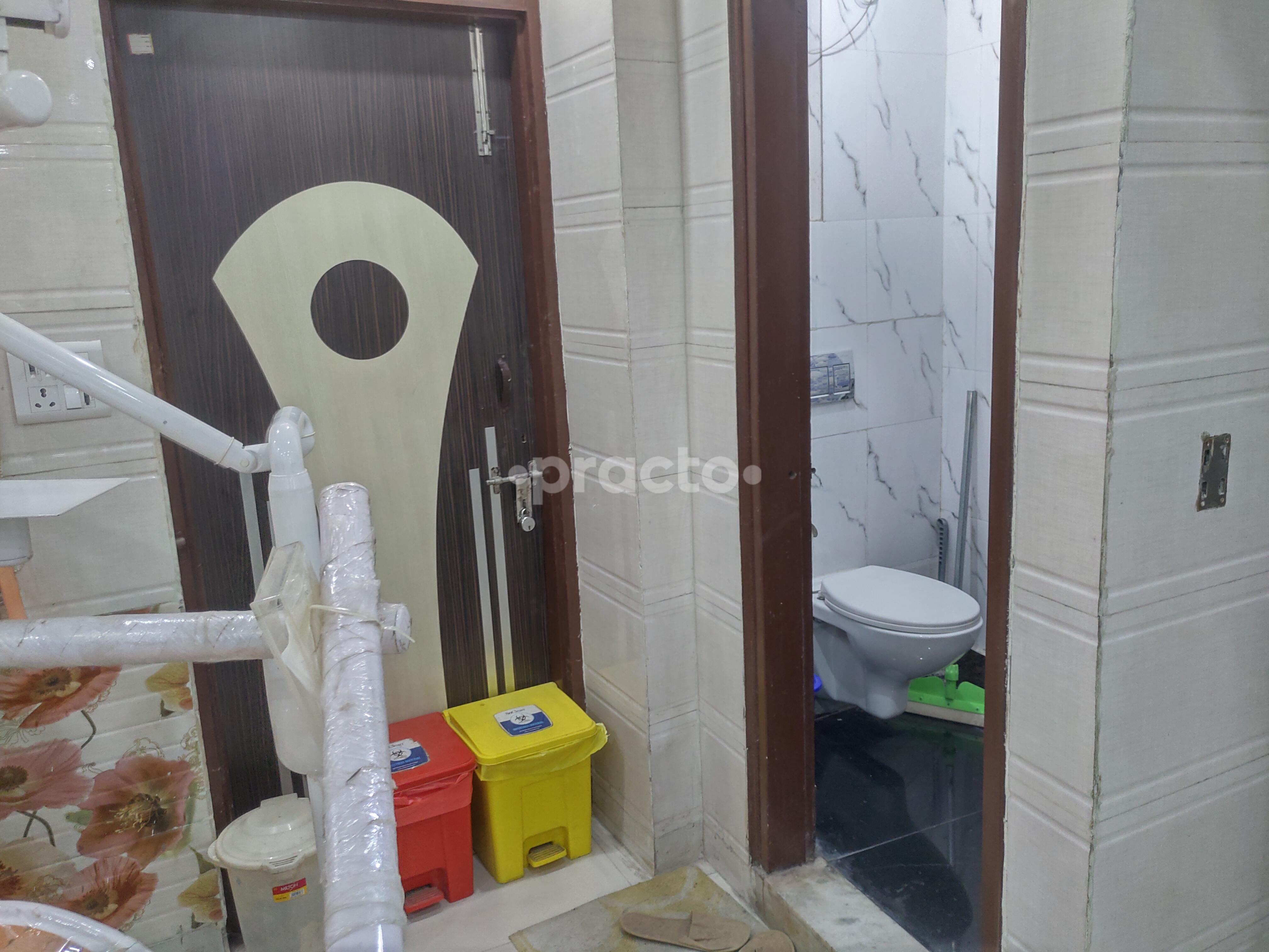 Washroom (front only) at Naturopathy Dental - Dr. Arun Kant MDS Clinic Dwarka Delhi