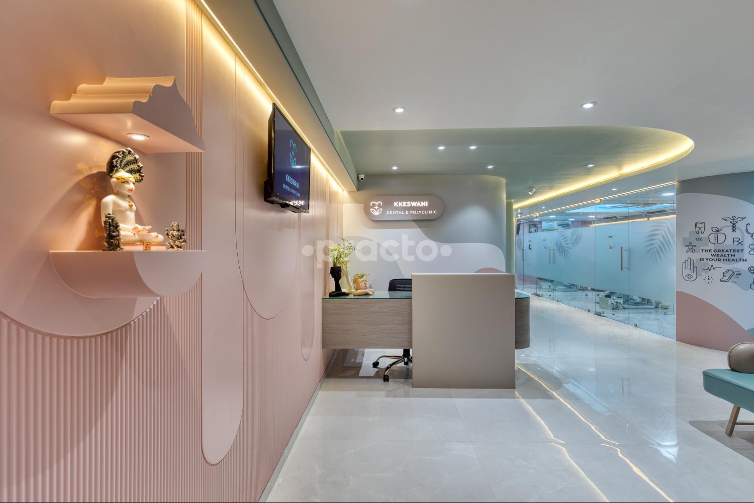 Reception Area at Kkeswani Dental & Polyclinic Ambli Ahmedabad