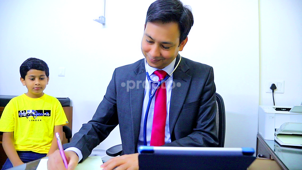Consultation Room at Dr Kumar Ankur Neonatal & Children Clinic Dwarka Delhi