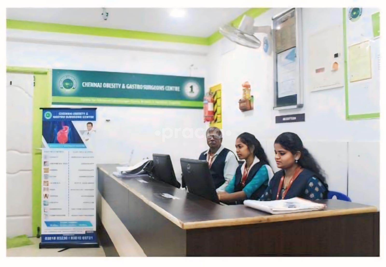 Reception Area at Chennai Obesity & Gastro Surgeons Centre Velachery Chennai