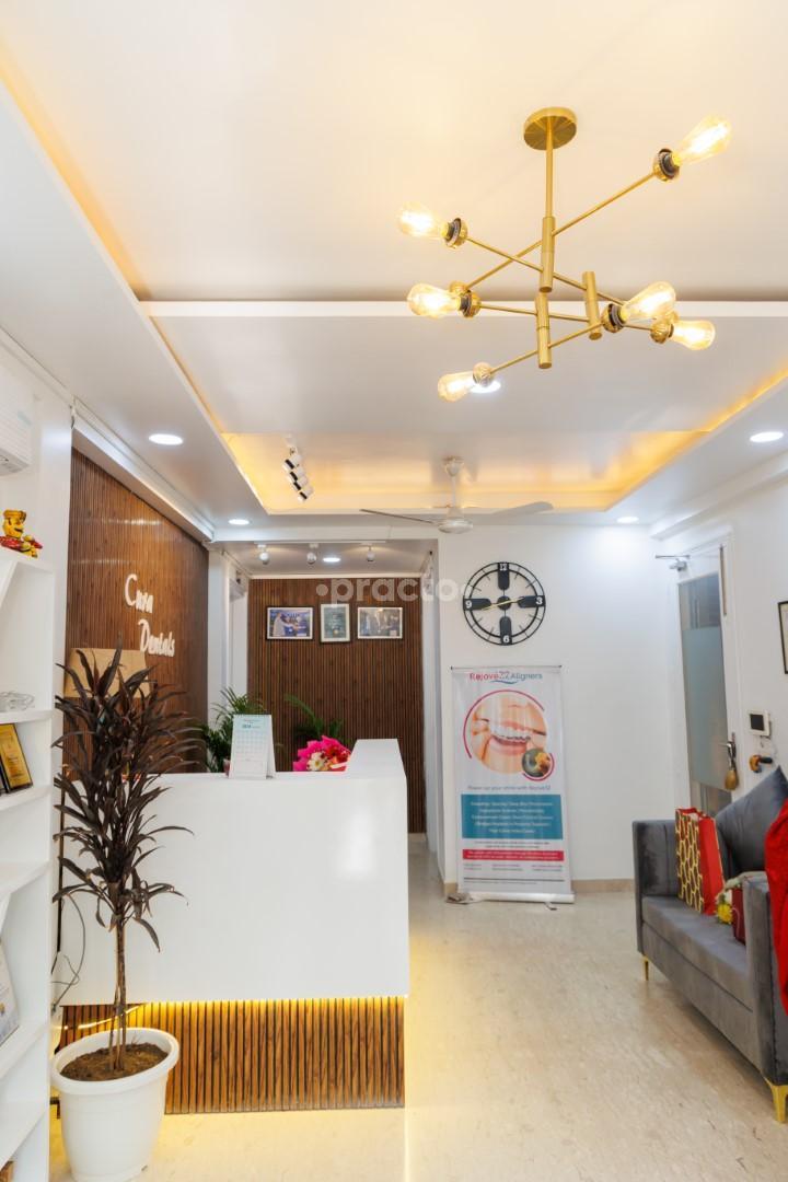 Reception Area at Cura Dentals Gurgaon Sector 23 Gurgaon