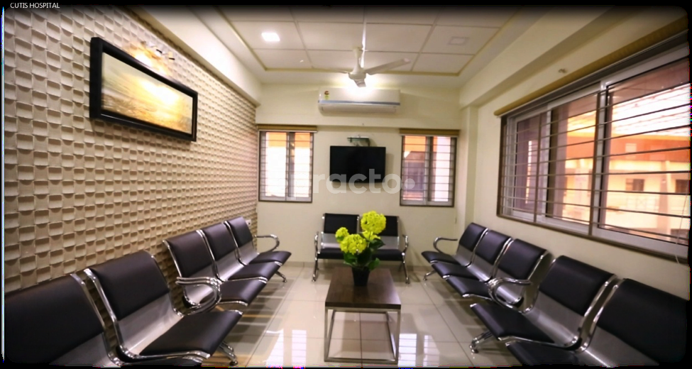 Waiting Area at Cutis Hospital Sola Ahmedabad