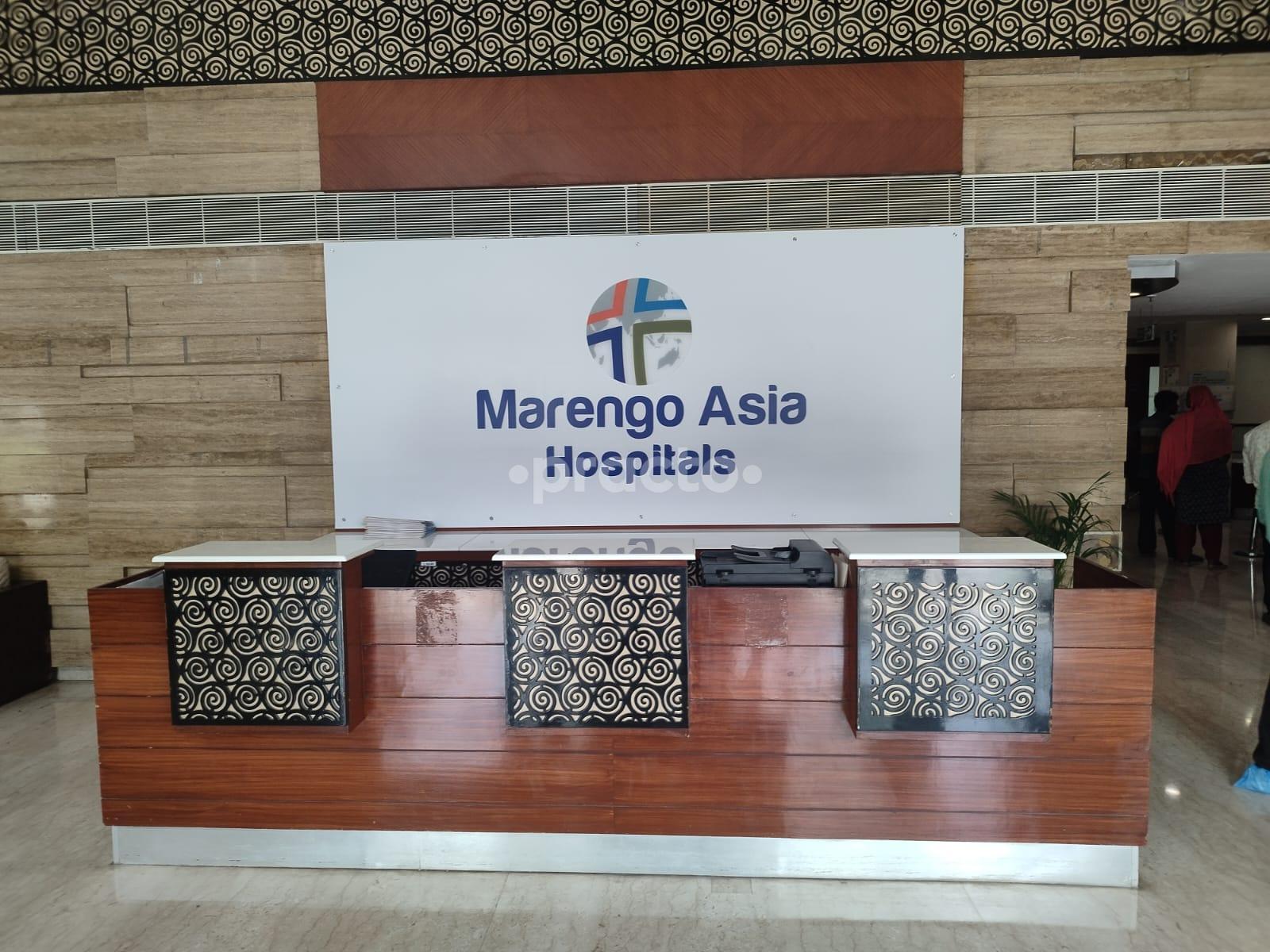 Reception desk at Marengo Asia Hospitals Gurgaon Sector 56 Gurgaon