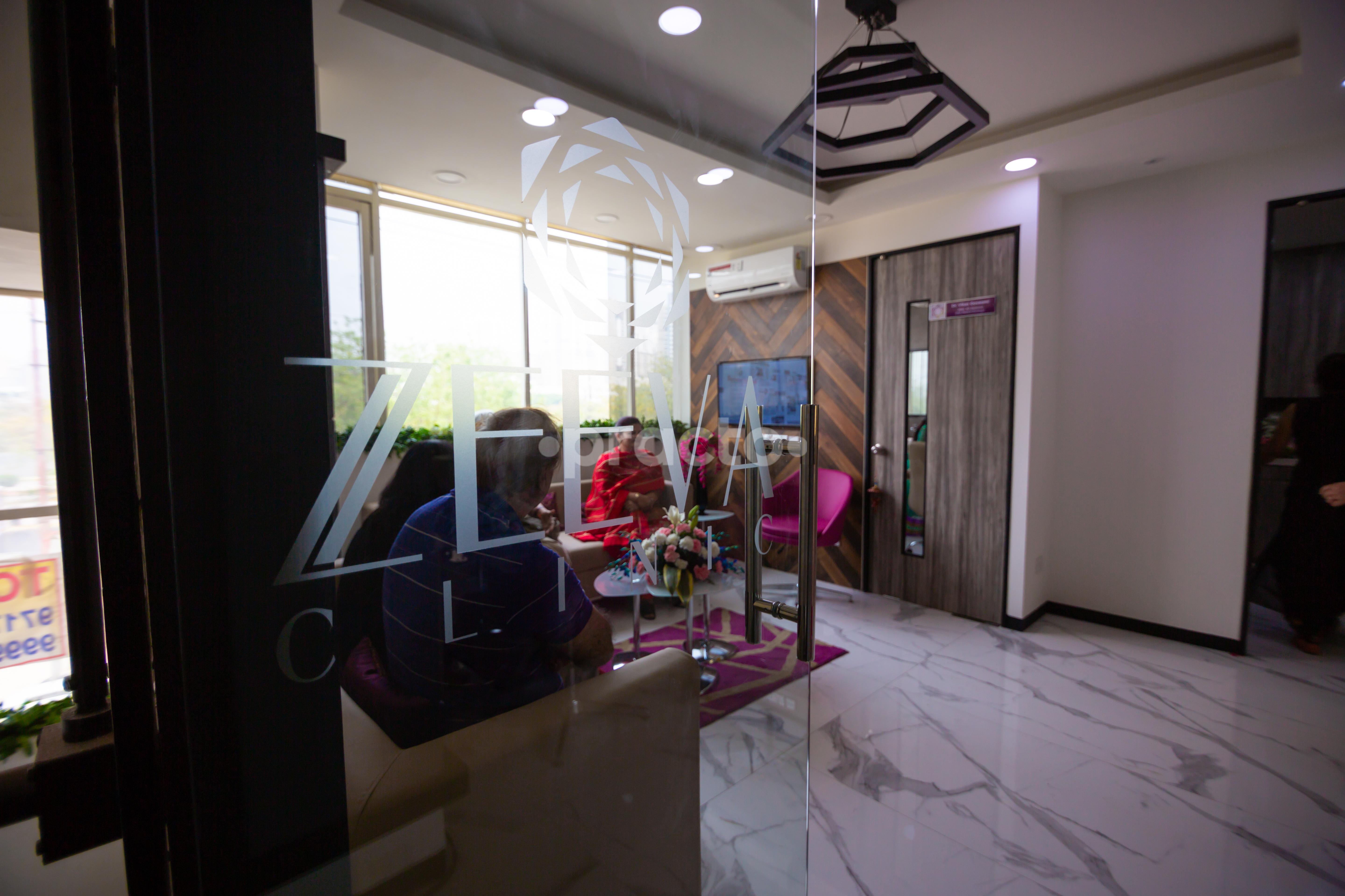 Reception at Zeeva Clinic Sector 104 Noida
