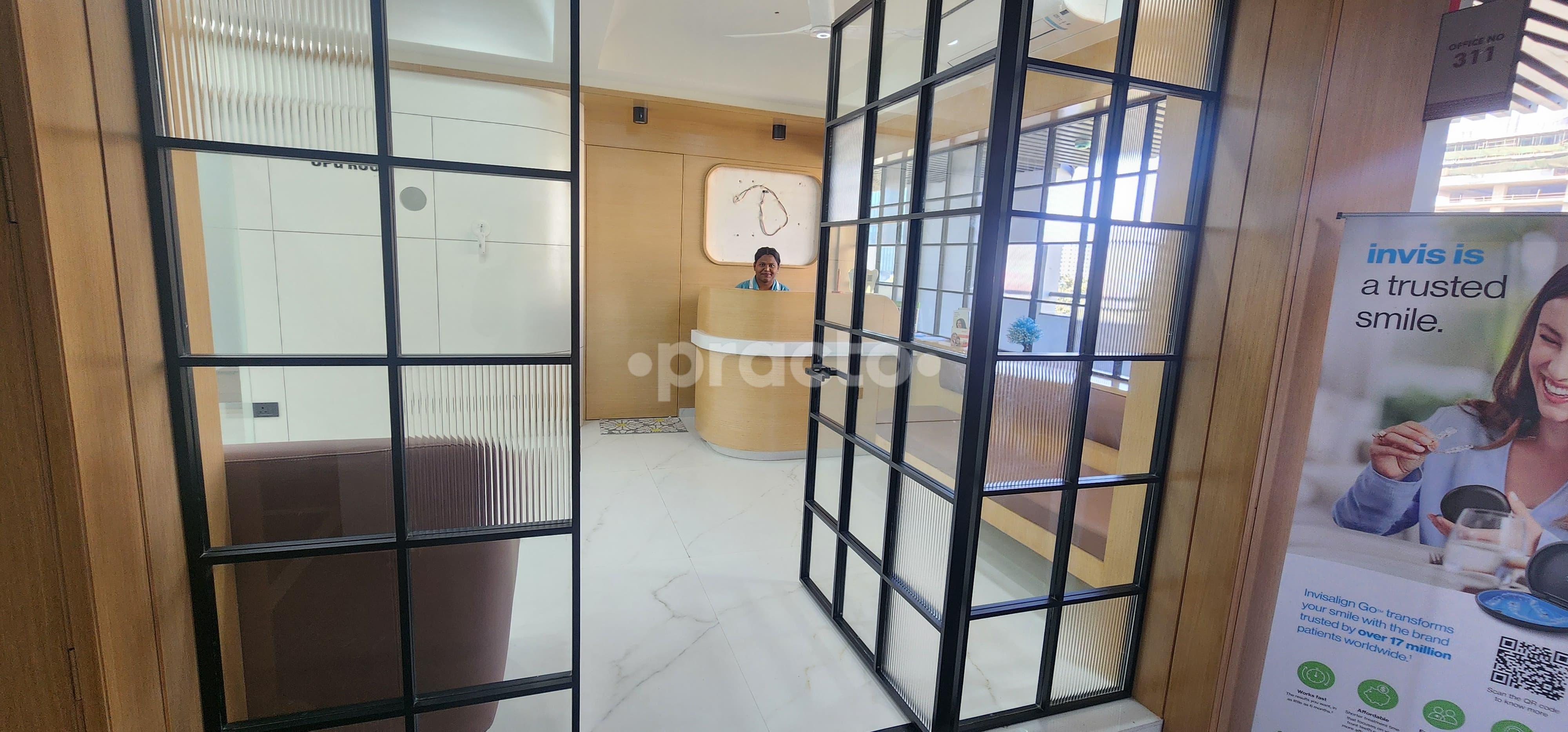 Entrance at 32Care Dental Clinic and Implant Center Kharadi Pune