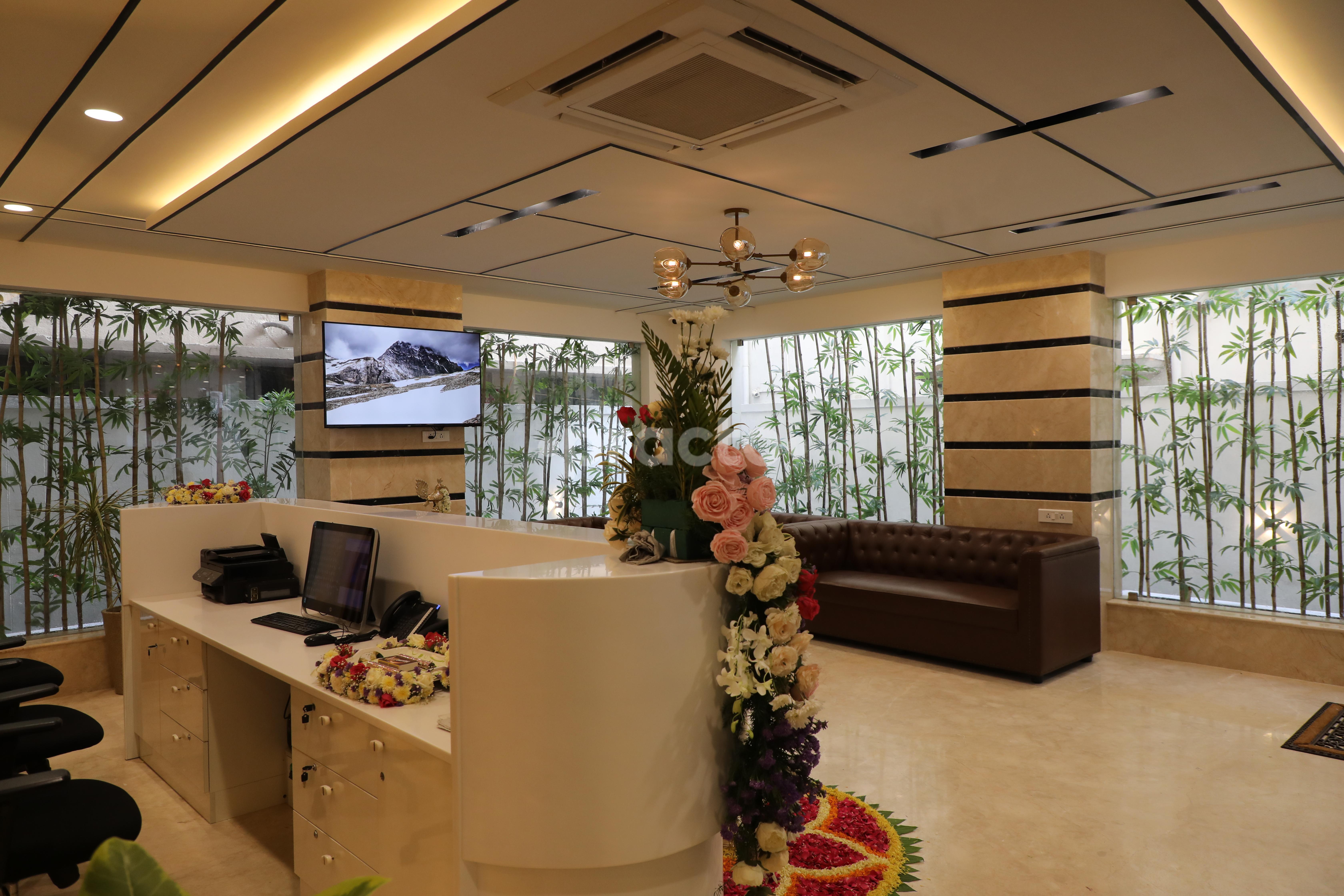 Reception Area at Desire Aesthetics Anna Nagar Chennai