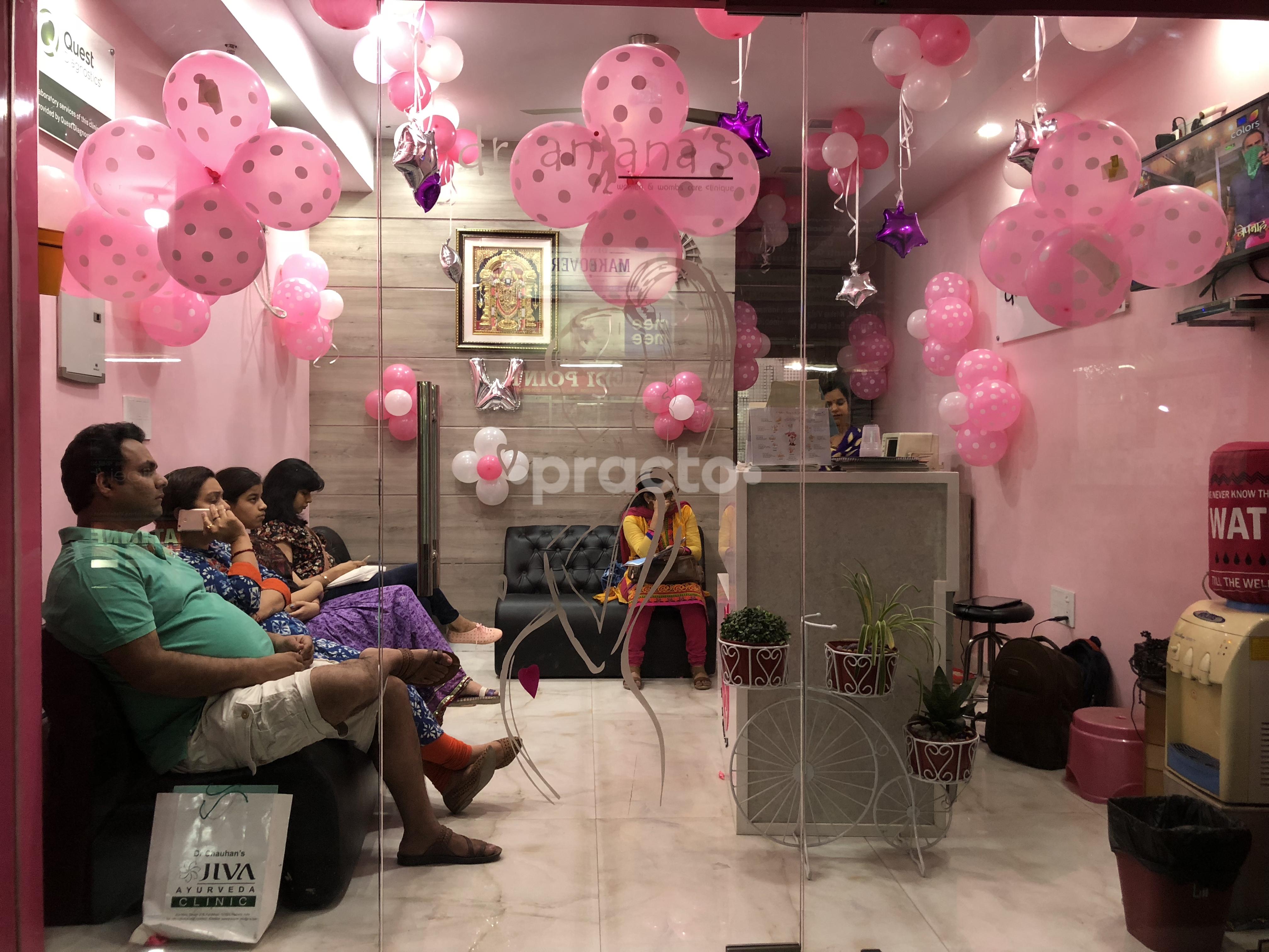 Waiting Area at Women and Wombs Care Clinique Indirapuram Ghaziabad
