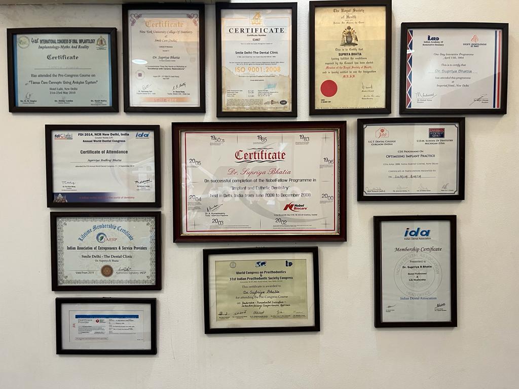 Reception Area at Smile Delhi-The Dental Clinic New Friends Colony Delhi
