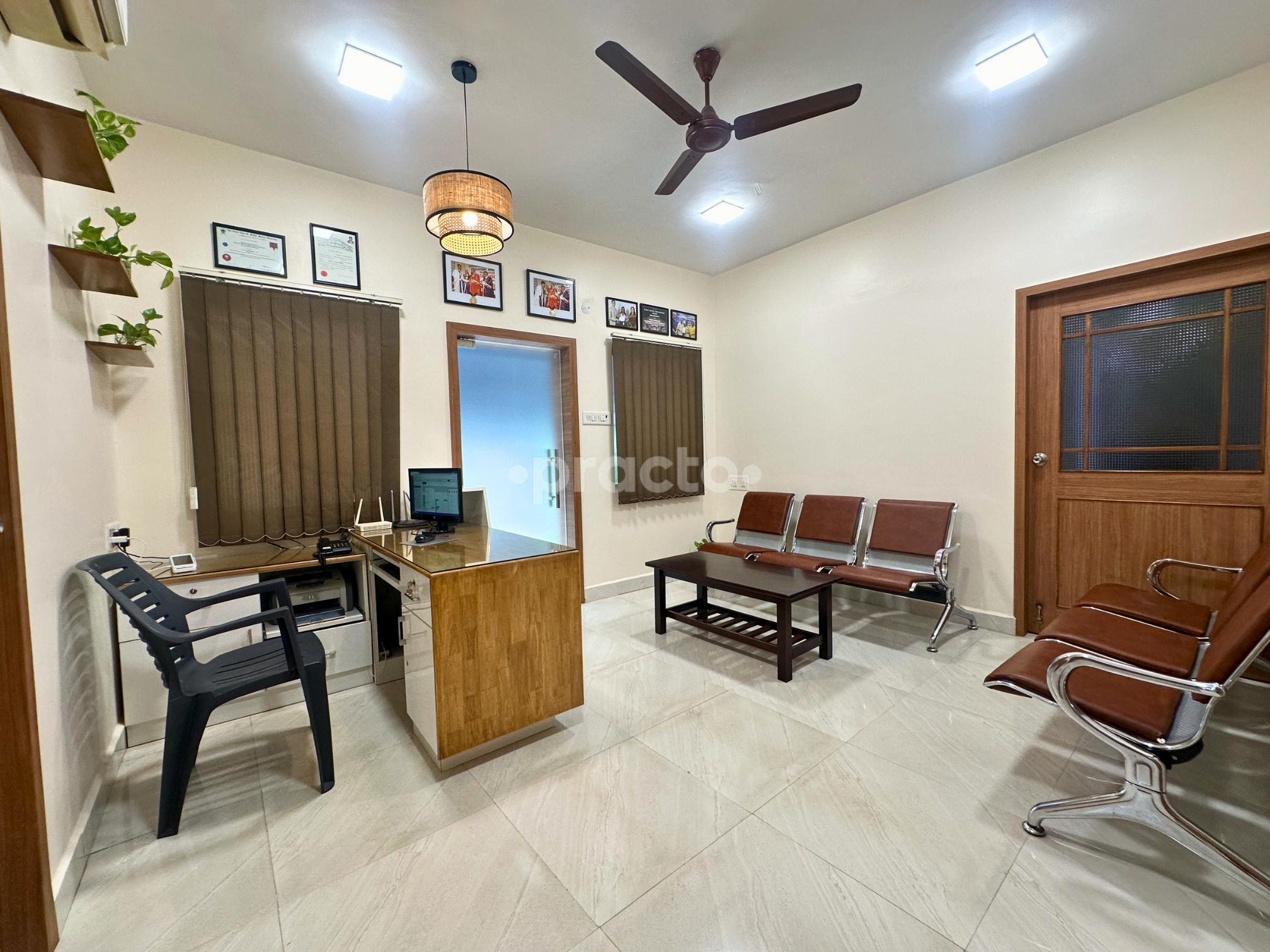 Reception Area at Laughter Dental Clinic T Nagar Chennai