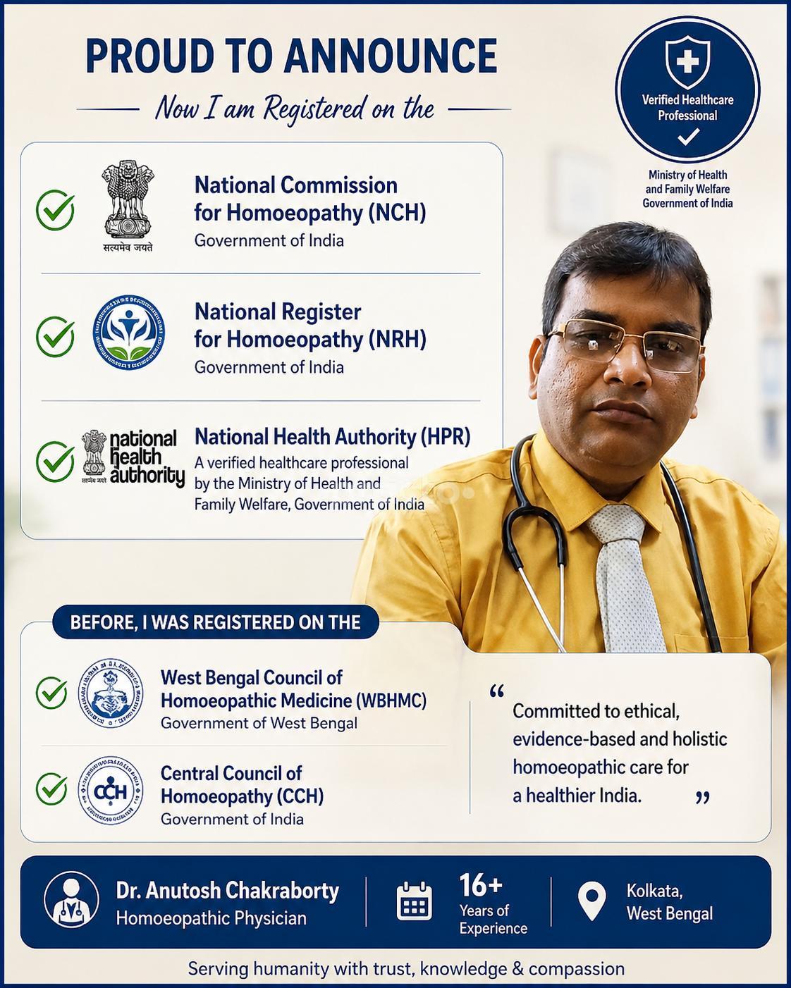 Dr Anutosh Chakraborty