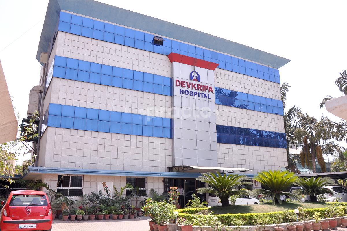 Entrance at Devkripa Hospital Shanker Nagar Raipur