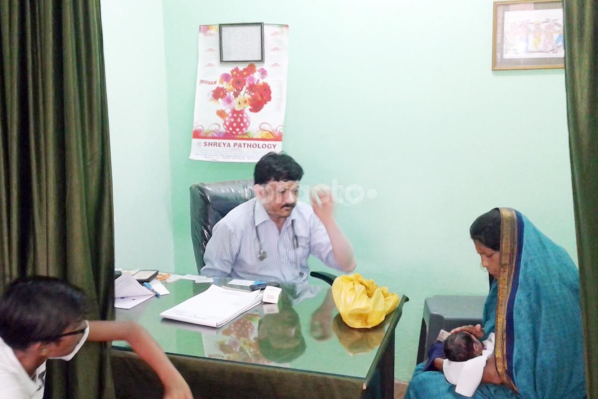 OPD/Ward at Children's Clinic Madiyaon Lucknow