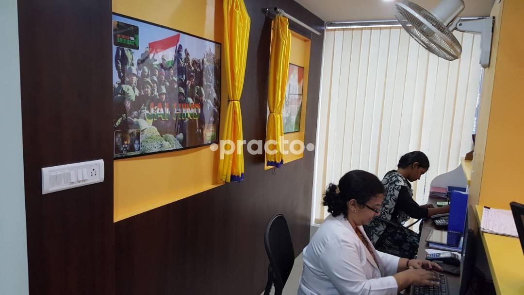 Reception at Smiles Dental Care CV Raman Nagar Bangalore