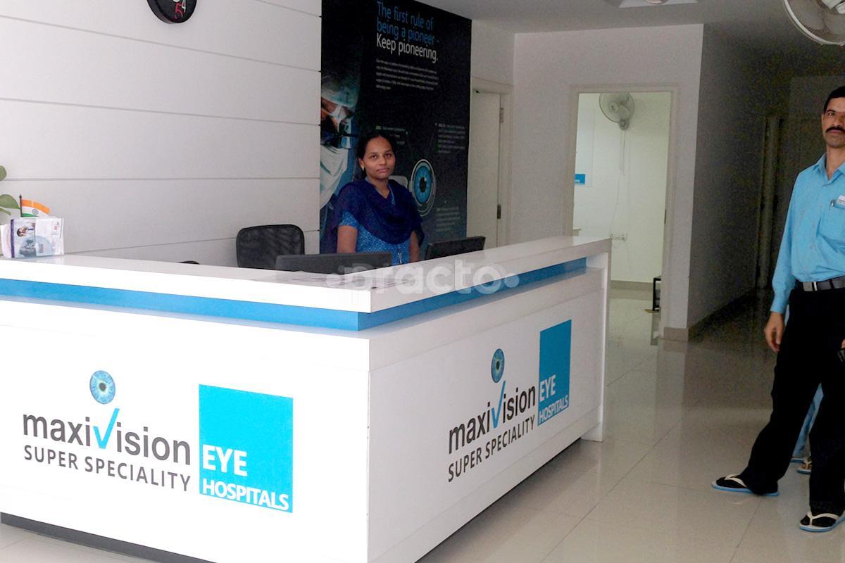 Reception at Maxi Vision Super Speciality Eye Hospitals Santosh Nagar Hyderabad