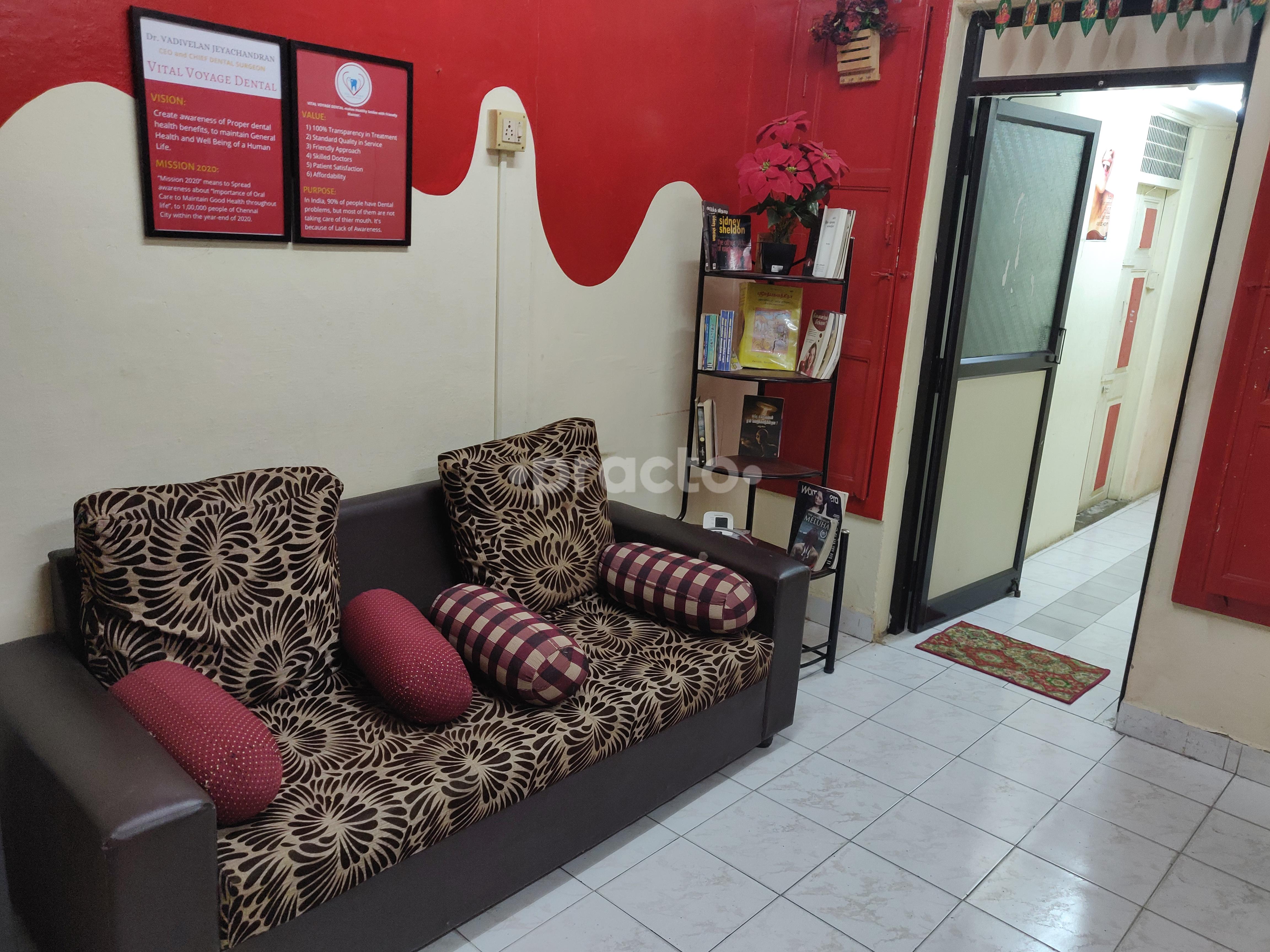 Waiting Area at Vital Voyage Dental Health Care Mandaveli Chennai